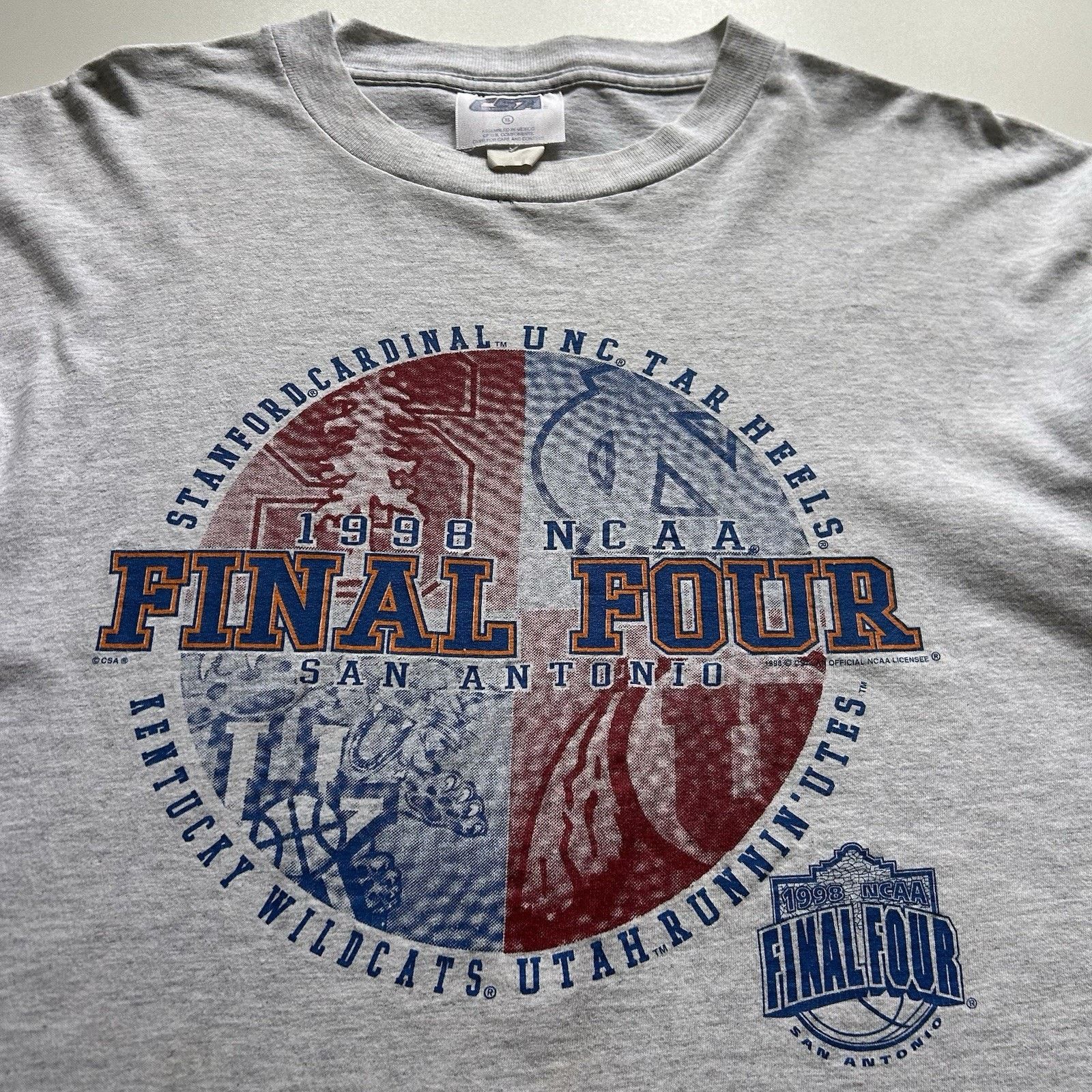 NCAA Vintage 1998 Final Four T-Shirt 90s NCAA San Antonio XL Rare Size US XL / EU 56 / 4 - 3 Thumbnail