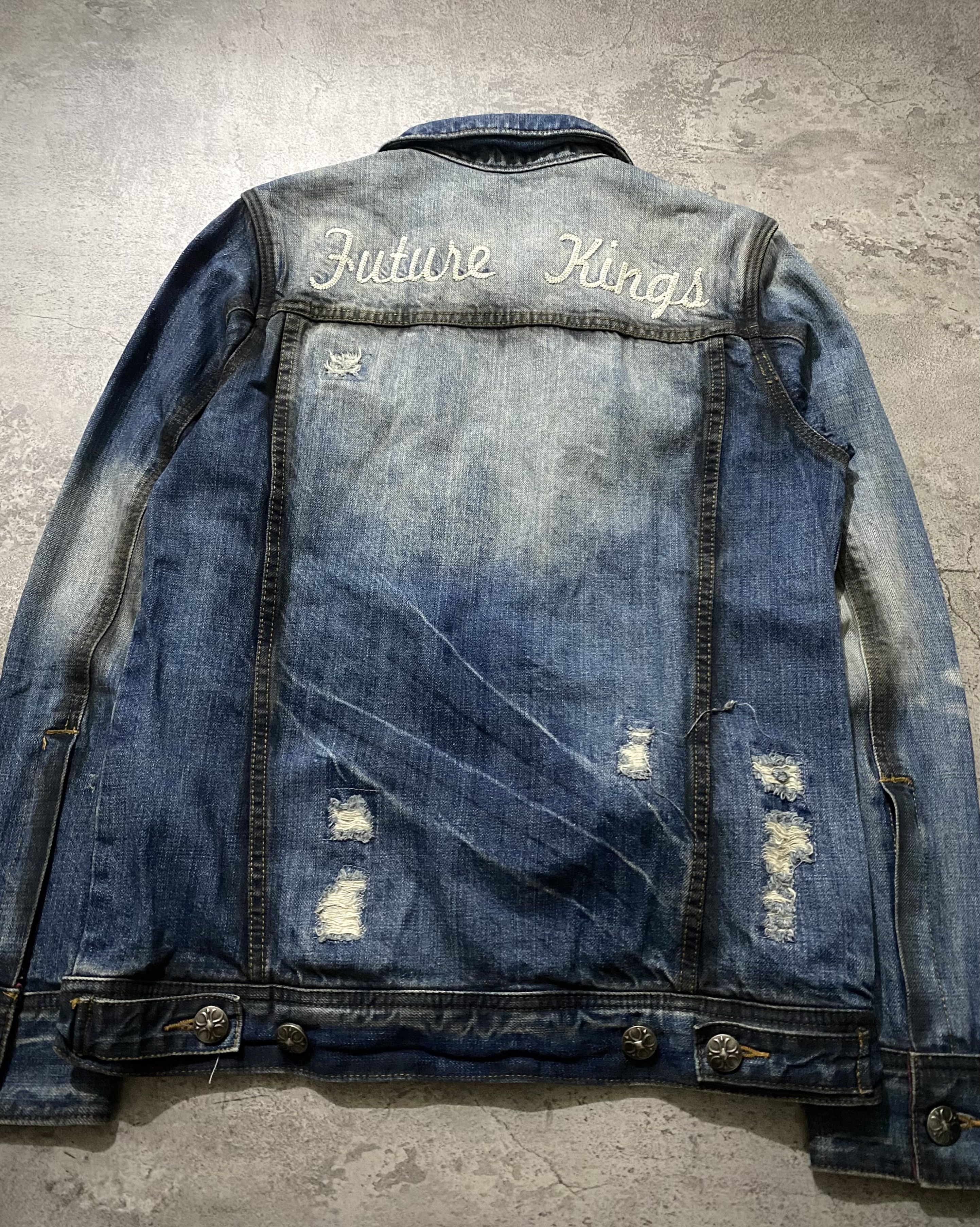 In The Attic IN THE ATTIC DISTRESSED IFSIXWASNINE DENIM JACKET Size US M / EU 48-50 / 2 - 4 Thumbnail