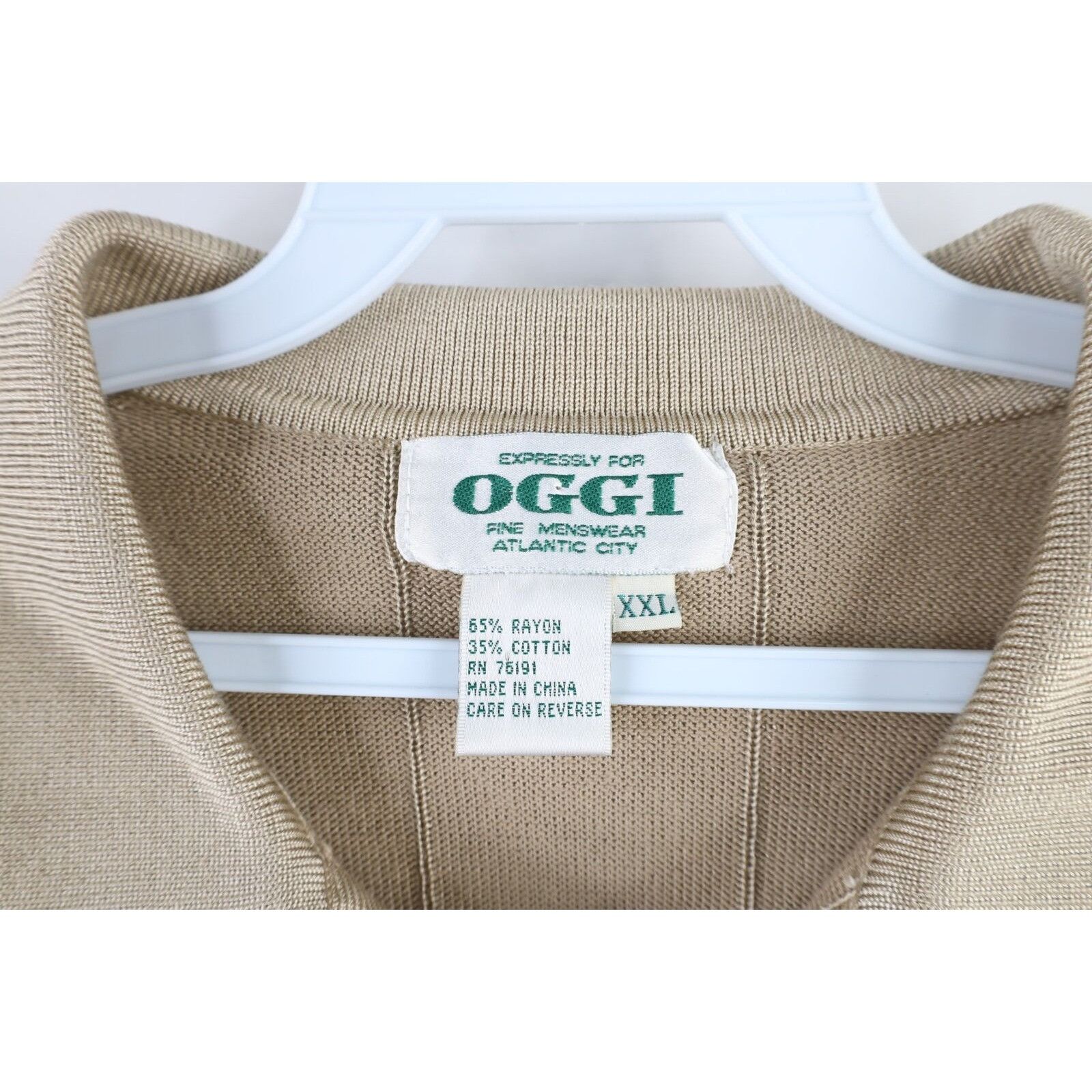 Vintage Vintage 90s Streetwear Braided Cable Knit Collared Polo Size US XXL / EU 58 / 5 - 4 Thumbnail