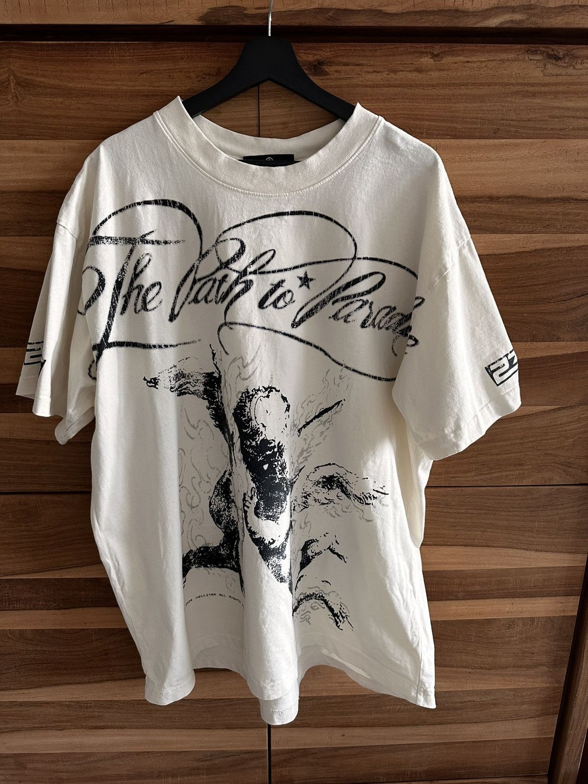 HELLSTAR Hellstar “The Path to Paradise” T-Shirt – White (XL) Size US XL / EU 56 / 4 - 1 Thumbnail
