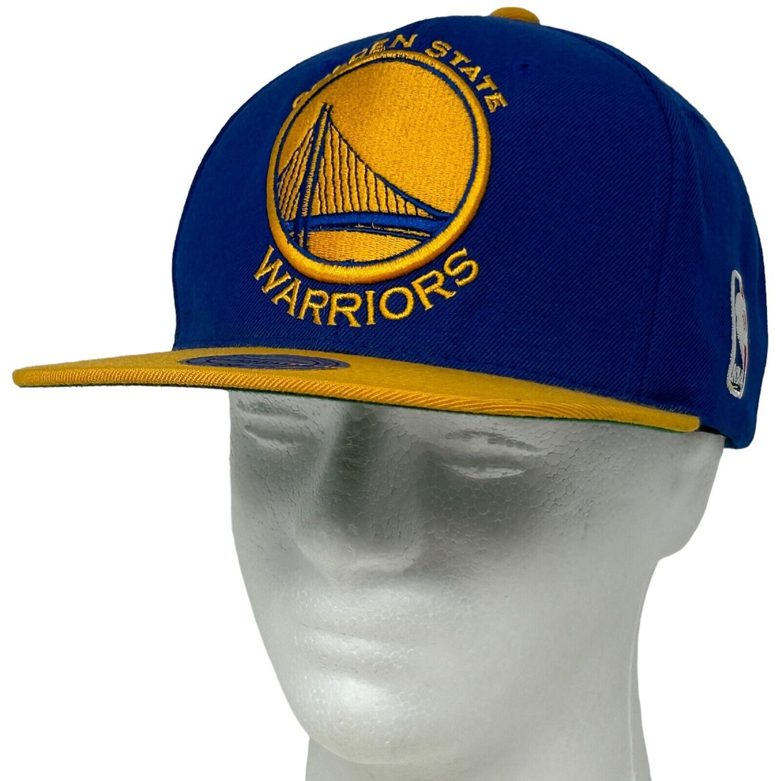 Mitchell & Ness Golden State Warriors Hat Blue Yellow NBA Baseball Cap Size ONE SIZE - 1 Preview
