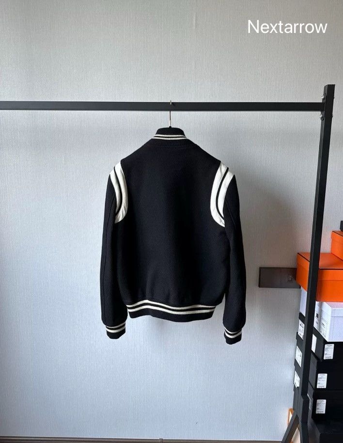 Saint Laurent Paris × Yves Saint Laurent Saint Laurent SLP Teddy baseball jacket2410-Nextarrow Size US S / EU 44-46 / 1 - 2 Thumbnail