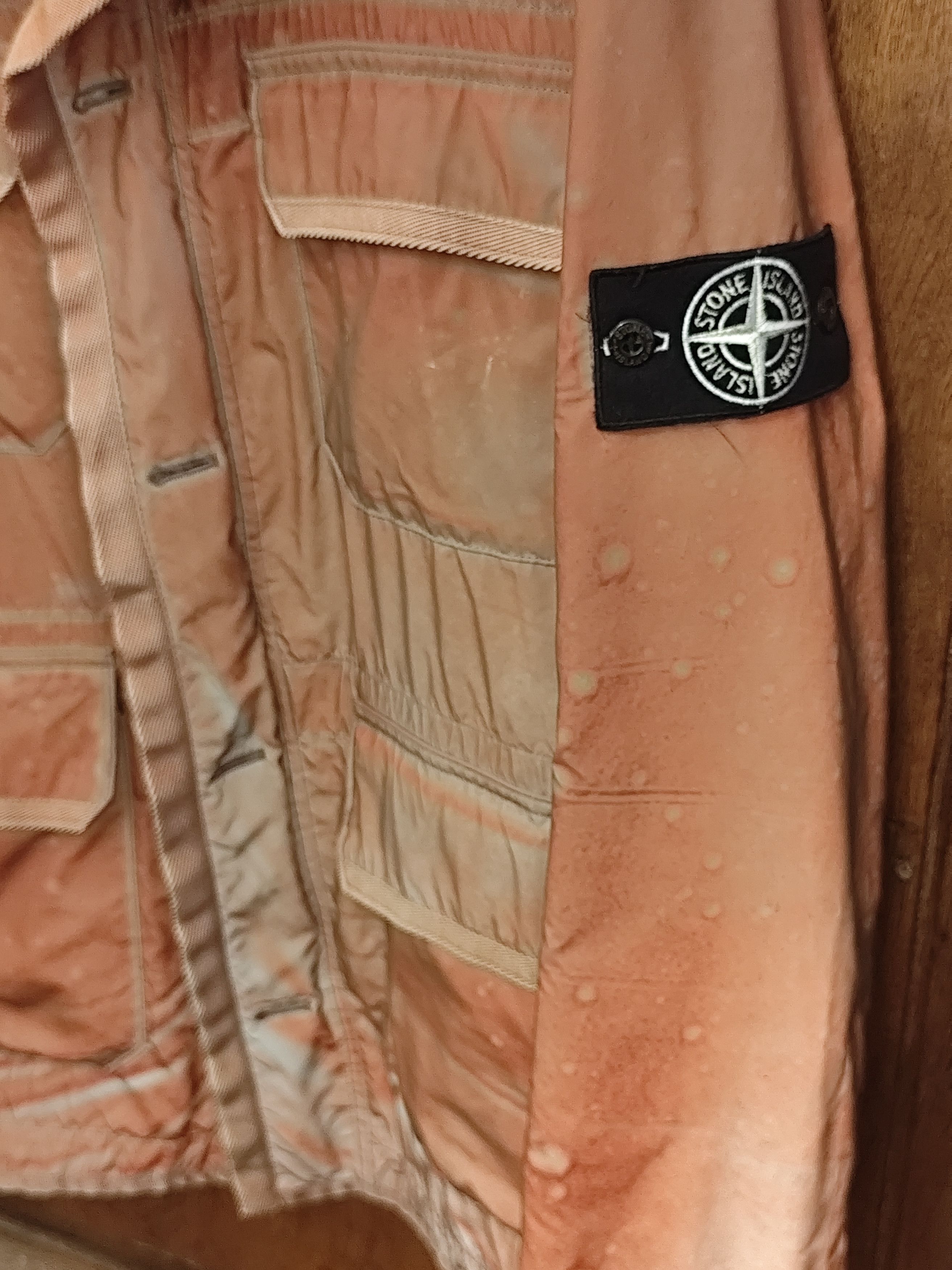 Stone Island Rare Red/Orange "Liquid Reflective" Jacket - Size: M - SS12 Size US M / EU 48-50 / 2 - 7 Thumbnail