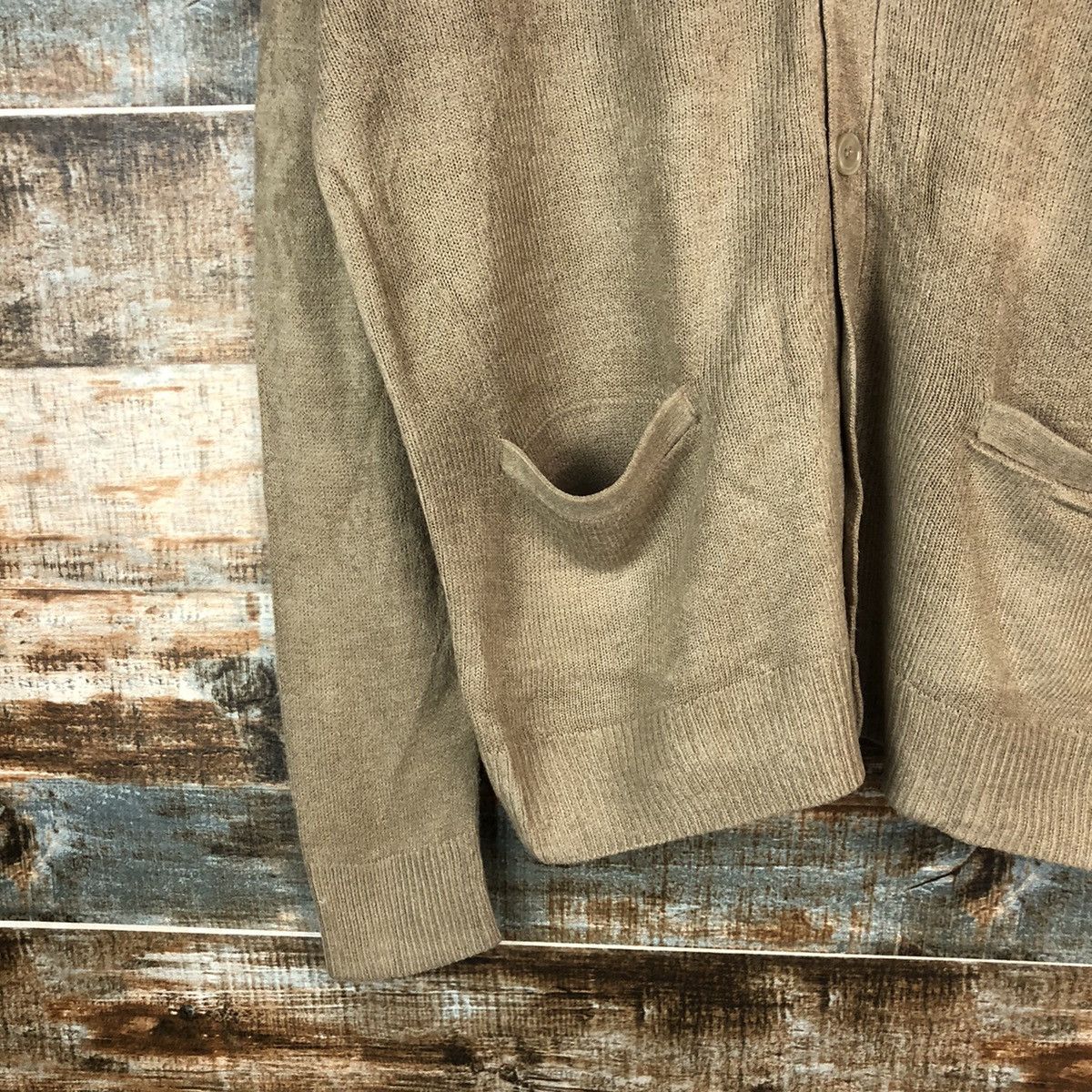 GU GU japan Brown Cardigan Knitwear #A1743 Size US M / EU 48-50 / 2 - 7 Thumbnail
