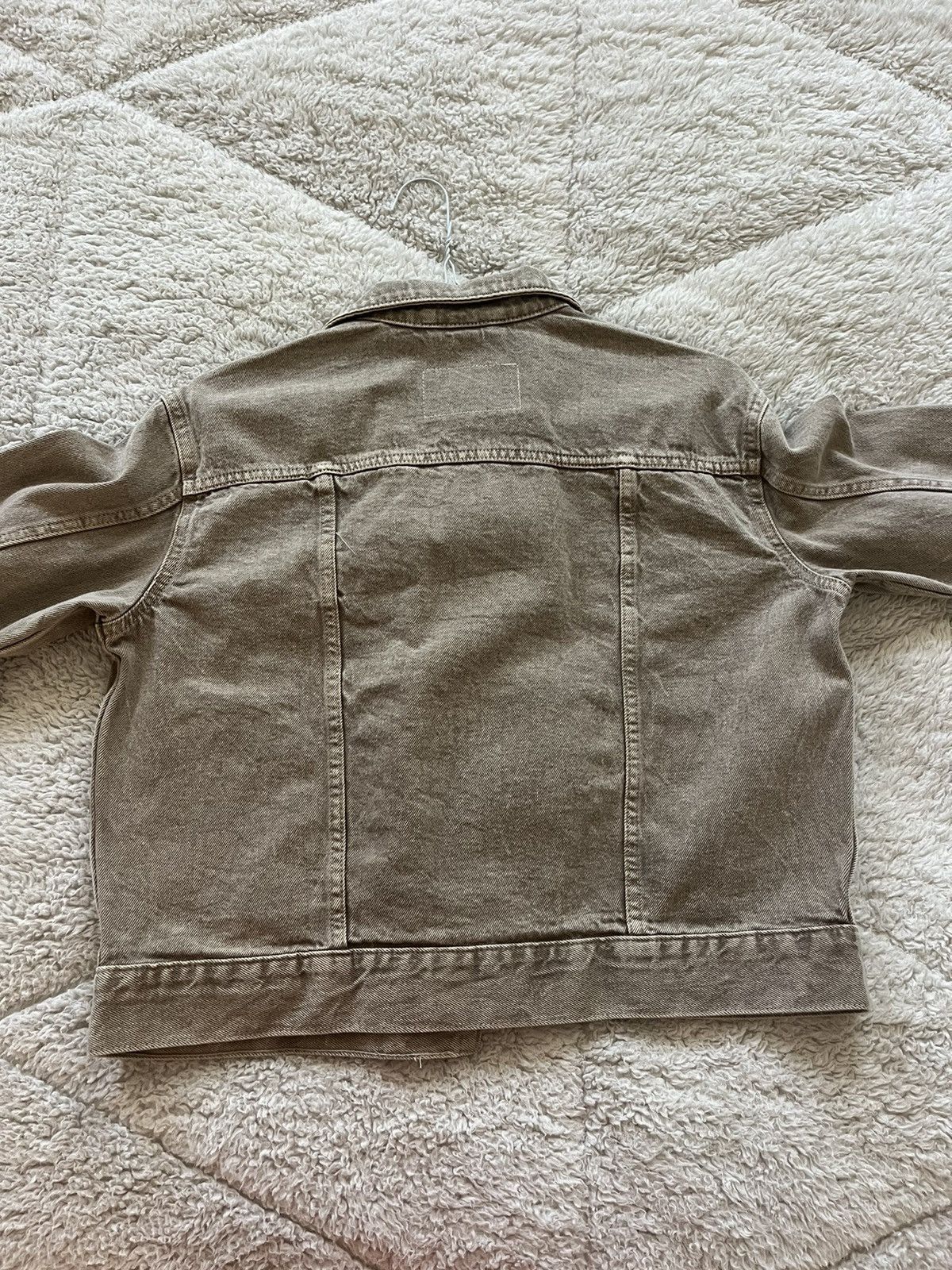 Vintage Beige jean jacket Size S / US 4 / IT 40 - 5 Thumbnail