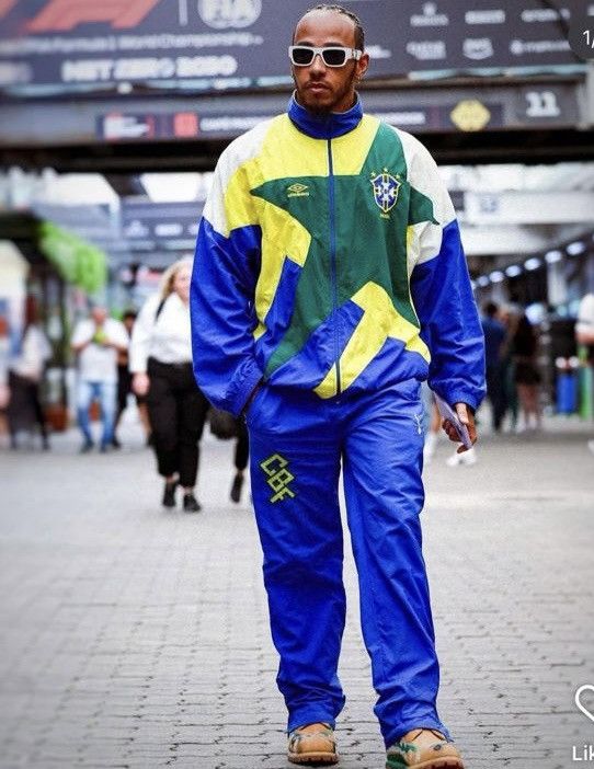 Other Vintage Adidas Umbro Brasil 1994 World Cup Hamilton Jacket Size US M / EU 48-50 / 2 - 17 Thumbnail