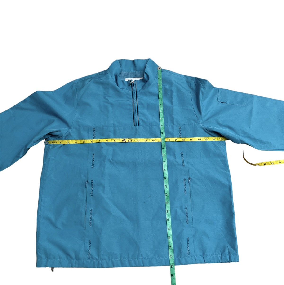 Balenciaga Vintage Balenciaga Jacket Half Zipper Light Blue (UNISEX) Size US L / EU 52-54 / 3 - 10 Thumbnail