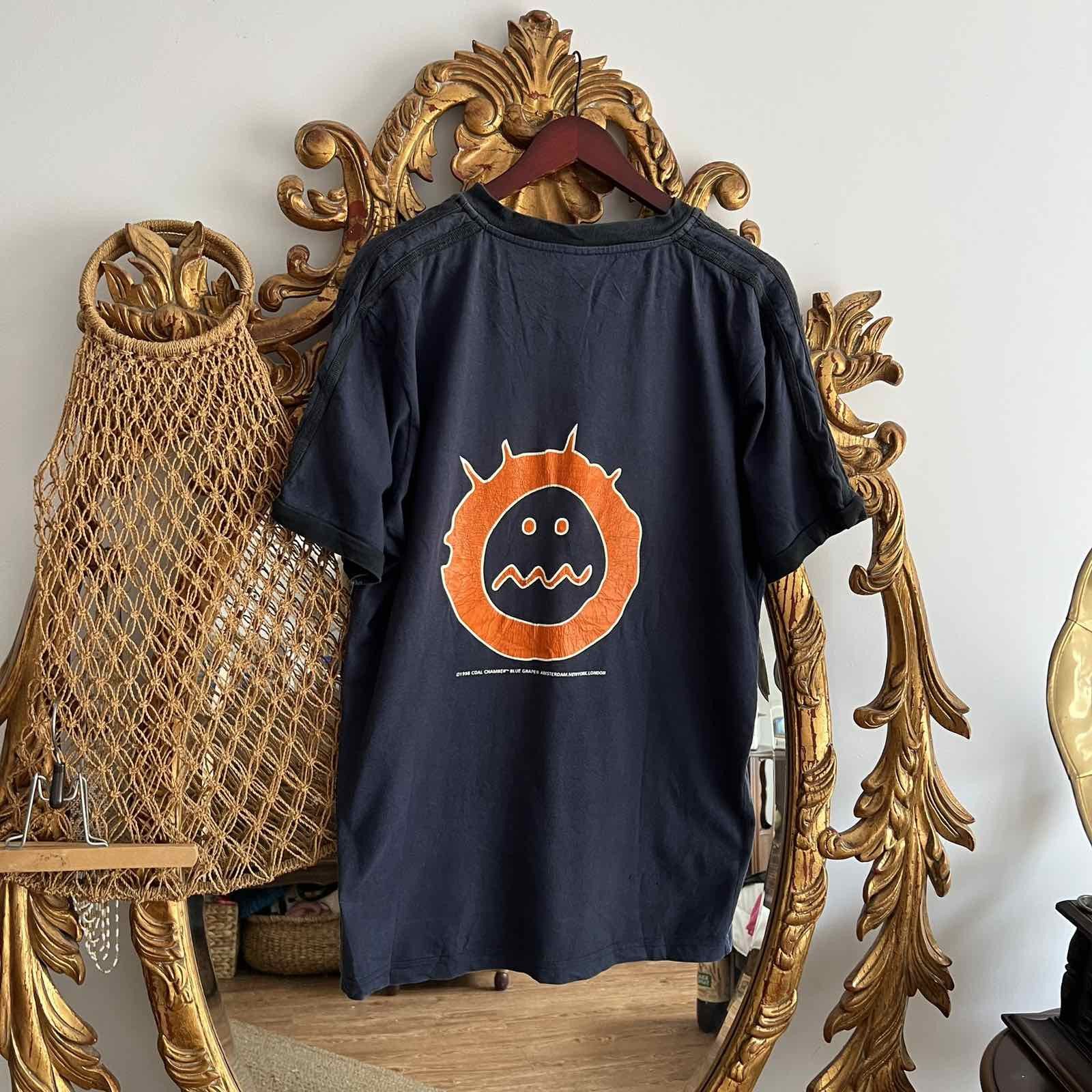 Band Tees × Vintage Coal Chamber 98s Vintage Blue Grape Band Smiley Logo Tee Size US XL / EU 56 / 4 - 2 Thumbnail