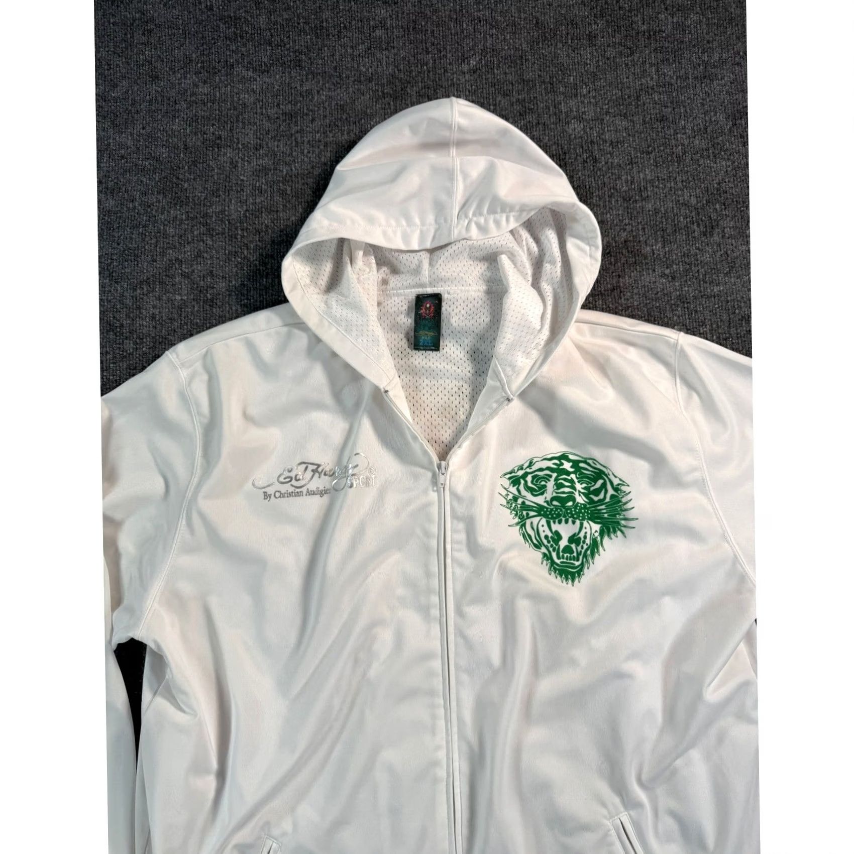 Ed Hardy Ed Hardy Sport Track Jacket White Tiger Full Zip Mens 2XL Size US XXL / EU 58 / 5 - 3 Thumbnail