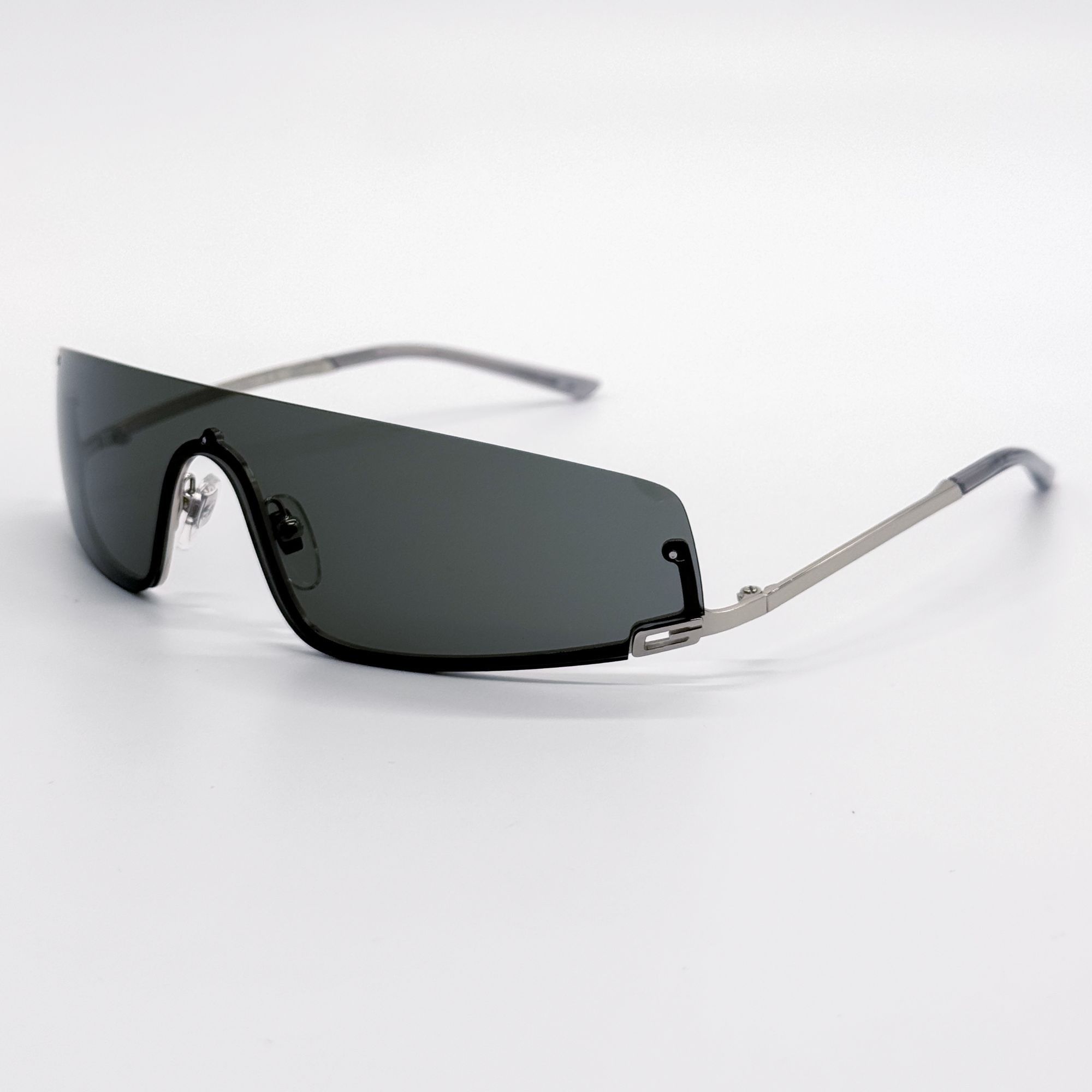 Gucci NEW GUCCI SUNGLASSES GG1561S 001 SILVER SHIELD UNISEX GUCCI Size ONE SIZE - 3 Thumbnail