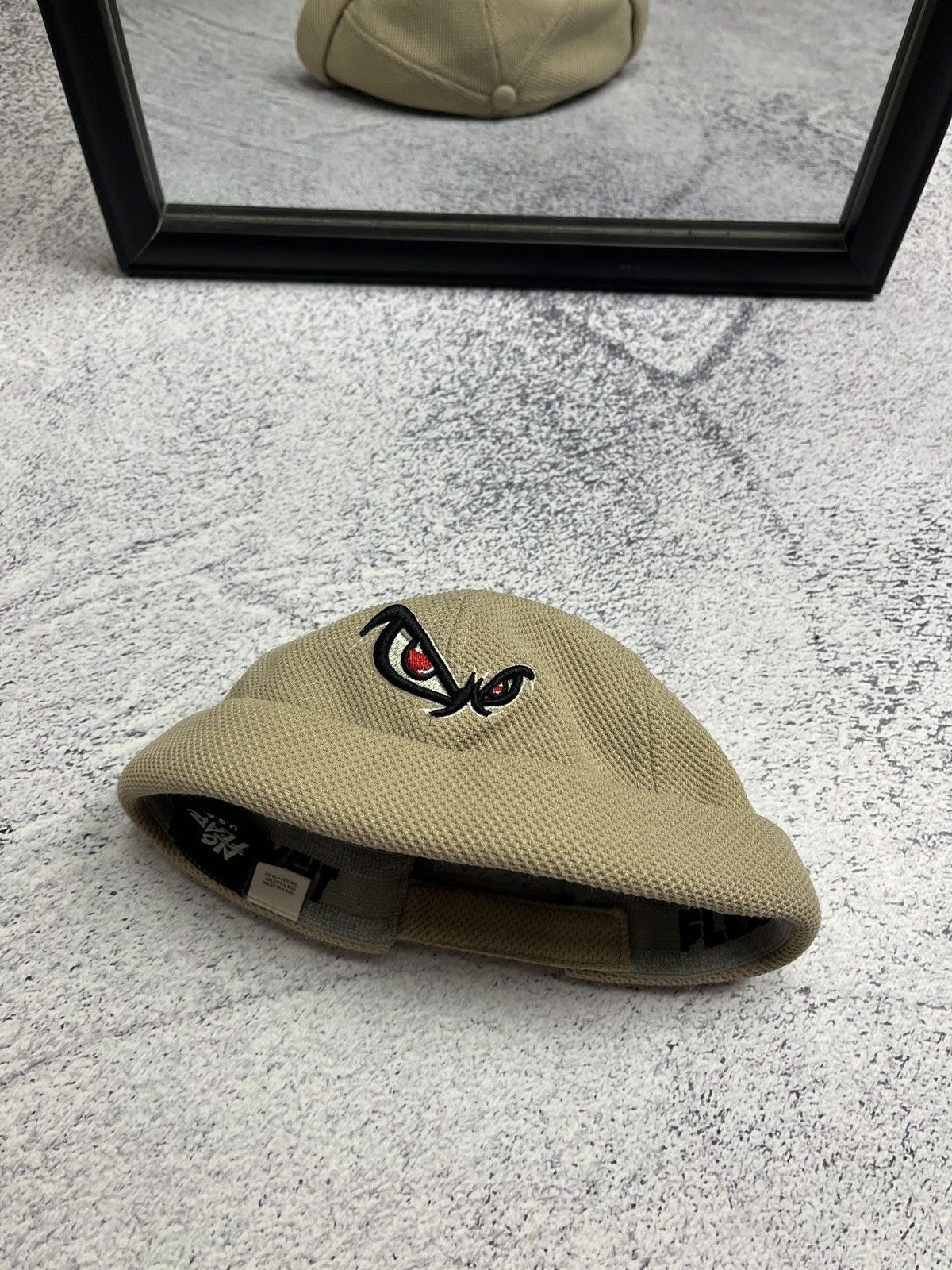Japanese Brand No Fear Vintage Docker Hat Cap Skateboard Beige Beanie USA Size ONE SIZE - 4 Thumbnail