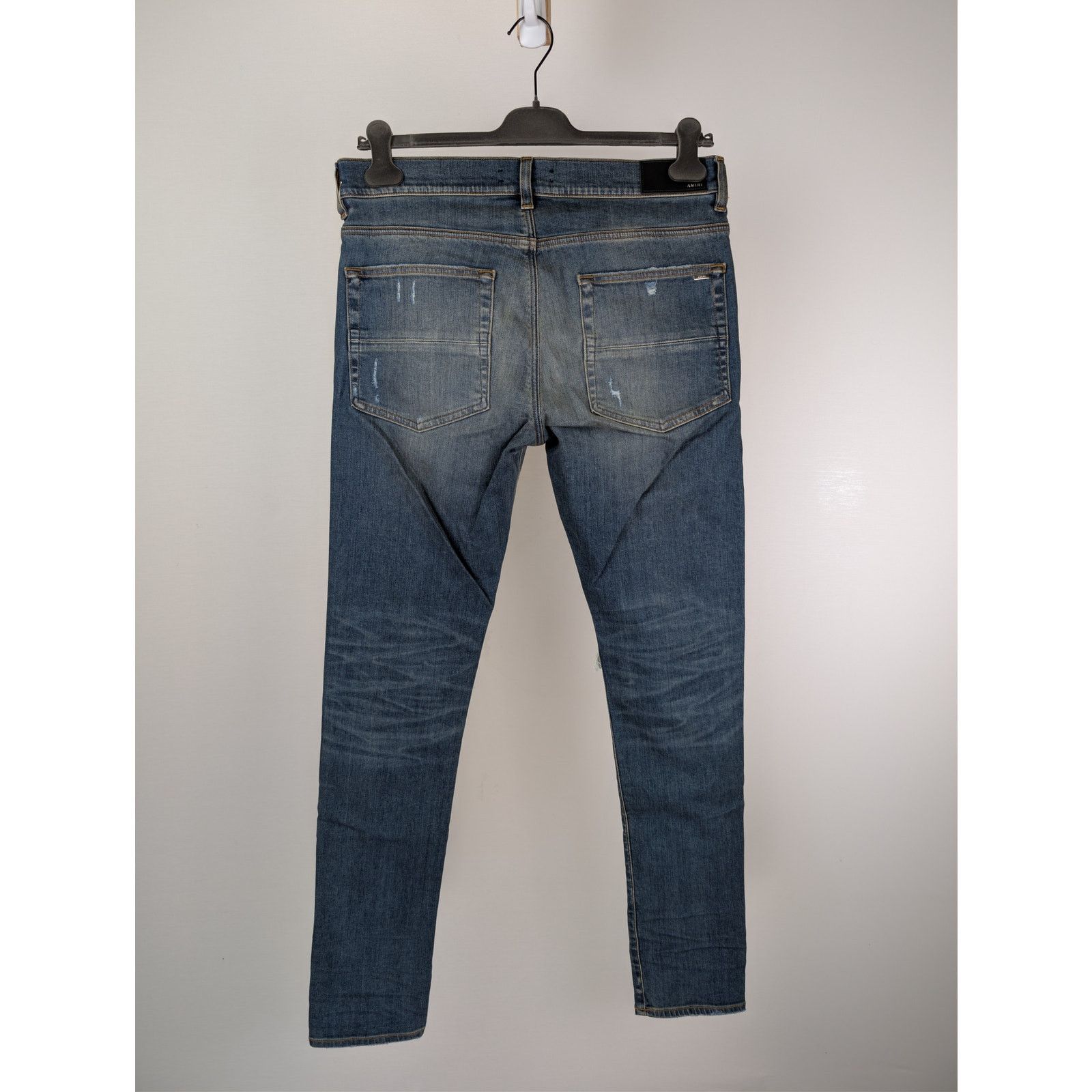 Amiri o1rshd1 MX1 Plaid Jean in Crafted Indigo Blue Size US 34 / EU 50 - 10 Thumbnail