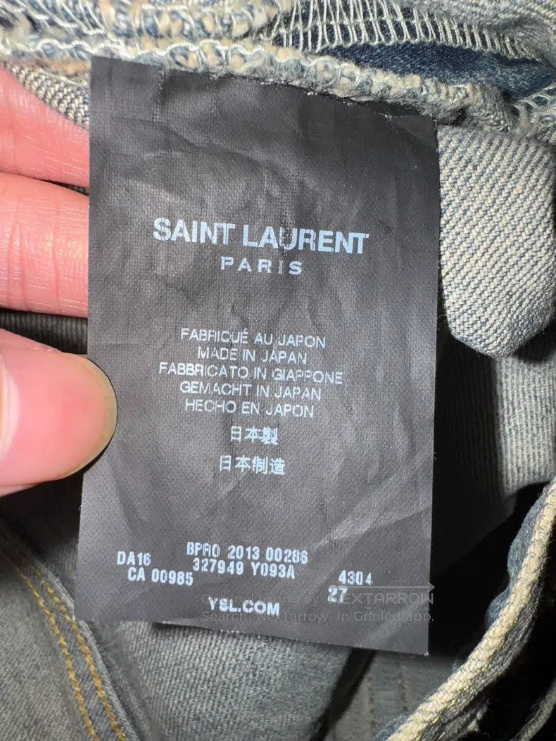 Saint Laurent Paris Saint Laurent Paris Yellow Mud Cat Claw Frayed Destroyed J Size US 27 - 8 Thumbnail