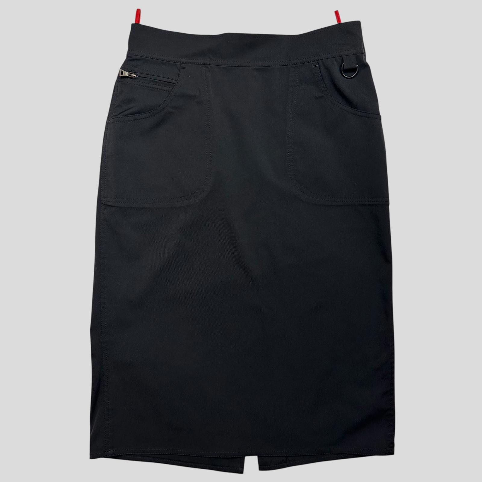 Prada Prada Sport 00’s Nylon Stretchy Cargo Pencil Skirt - IT44 Size 30" / US 8 / IT 44 - 1 Thumbnail