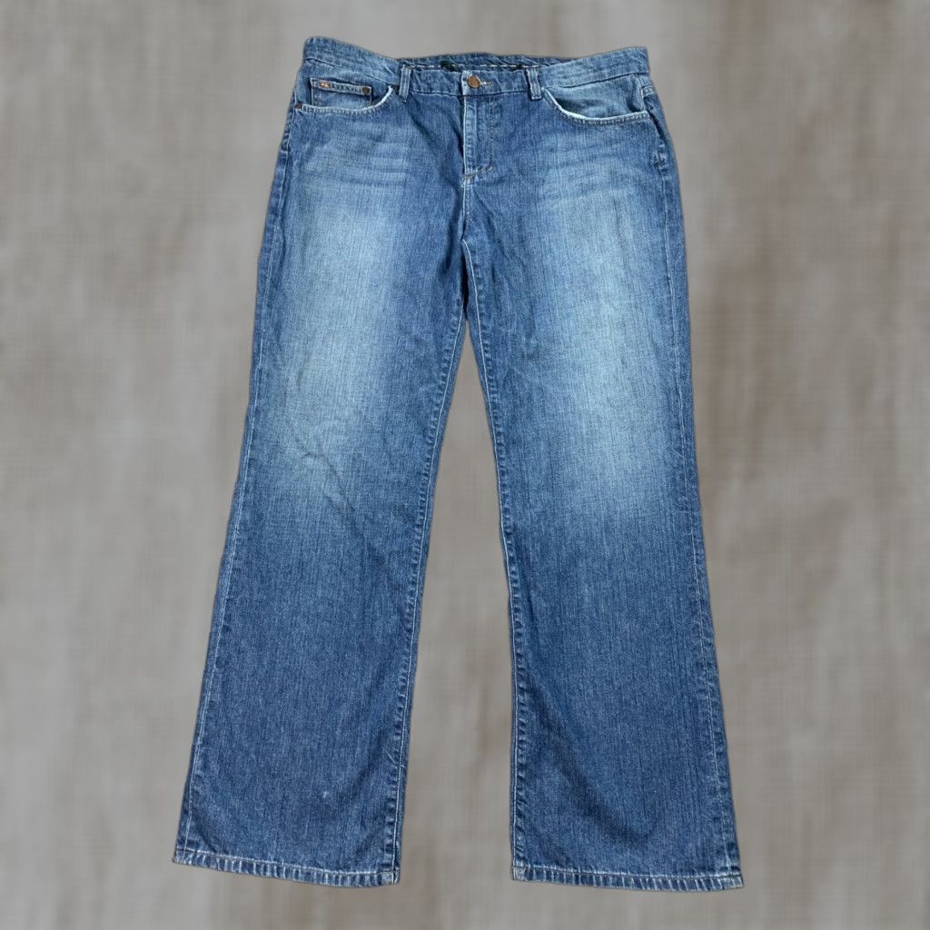 VINTAGE Joe's Jeans Bootcut Jeans Mens 40x33 Blue 100% Cotton Relaxed Mid-Rise 5-Pocket Denim Wash Blue Jeans Mens