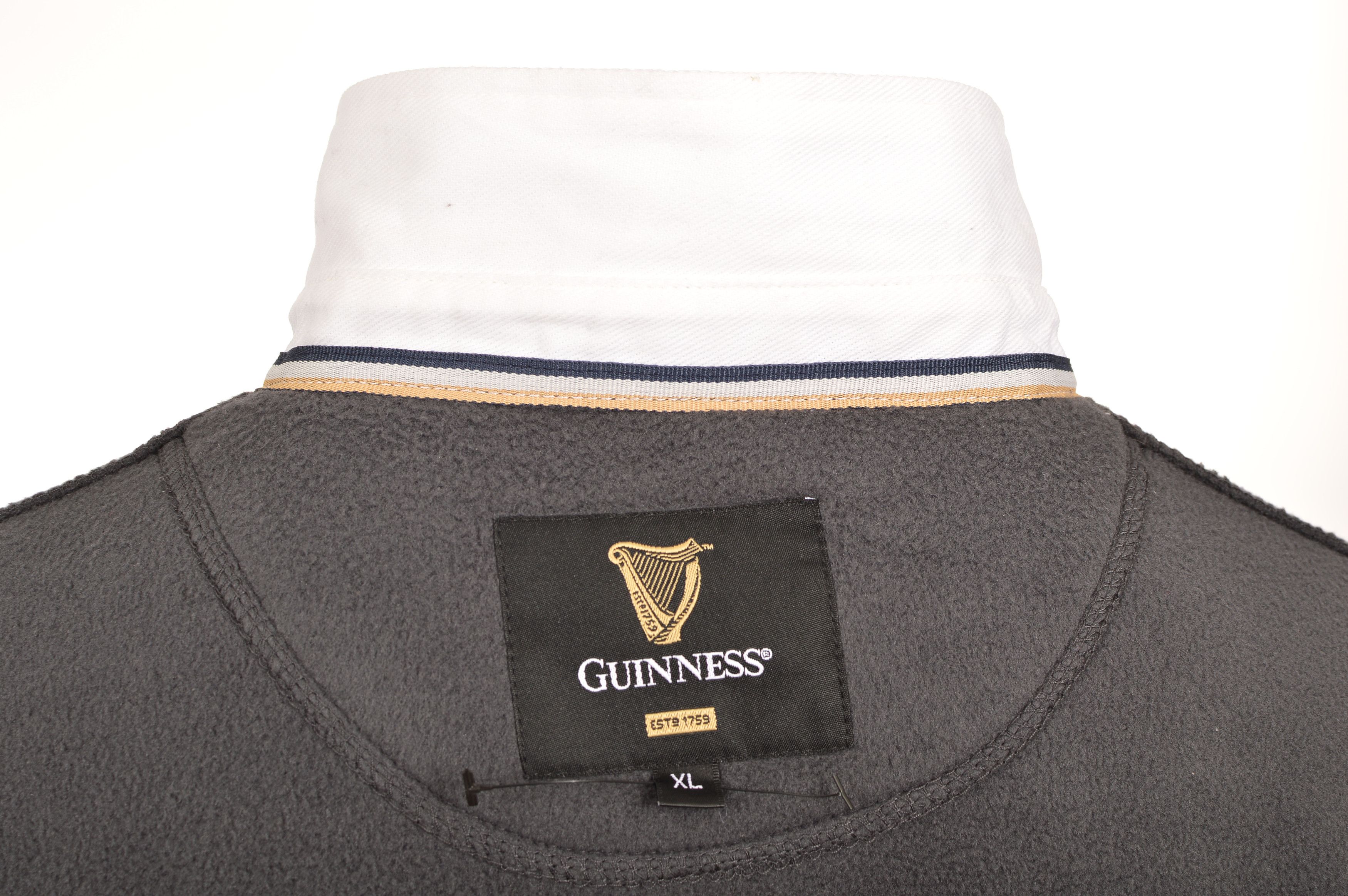 Vintage Guinness Vintage Collared Fleece Jacket Sweatshirt Size US XL / EU 56 / 4 - 7 Thumbnail