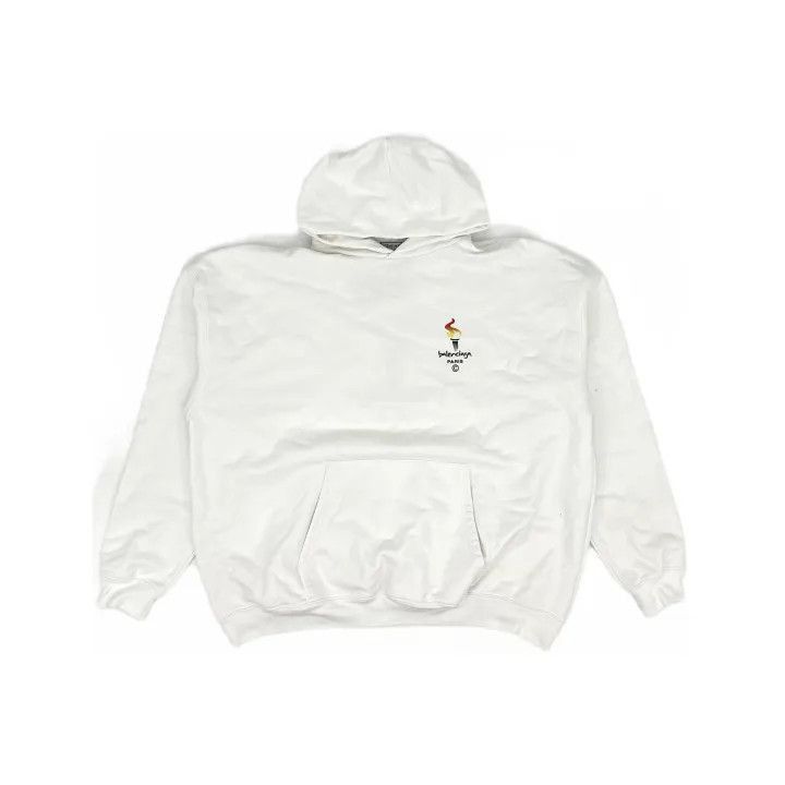 Balenciaga Balenciaga Balenciaga Long Sleeve Printed Hoodie -2507 Size US XS / EU 42 / 0 - 1 Thumbnail