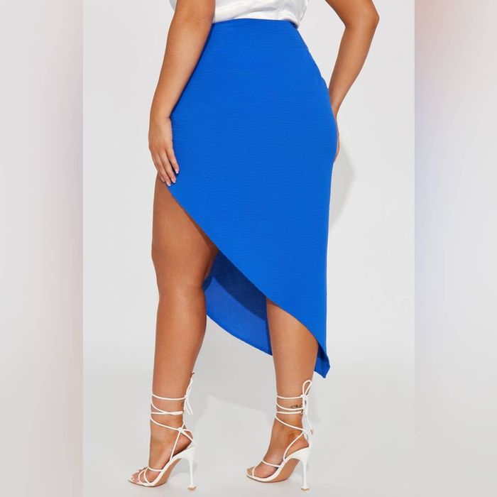 Bcbg Maxazria BCBGeneration Asymmetrical Blue Flowy Skirt Grailed