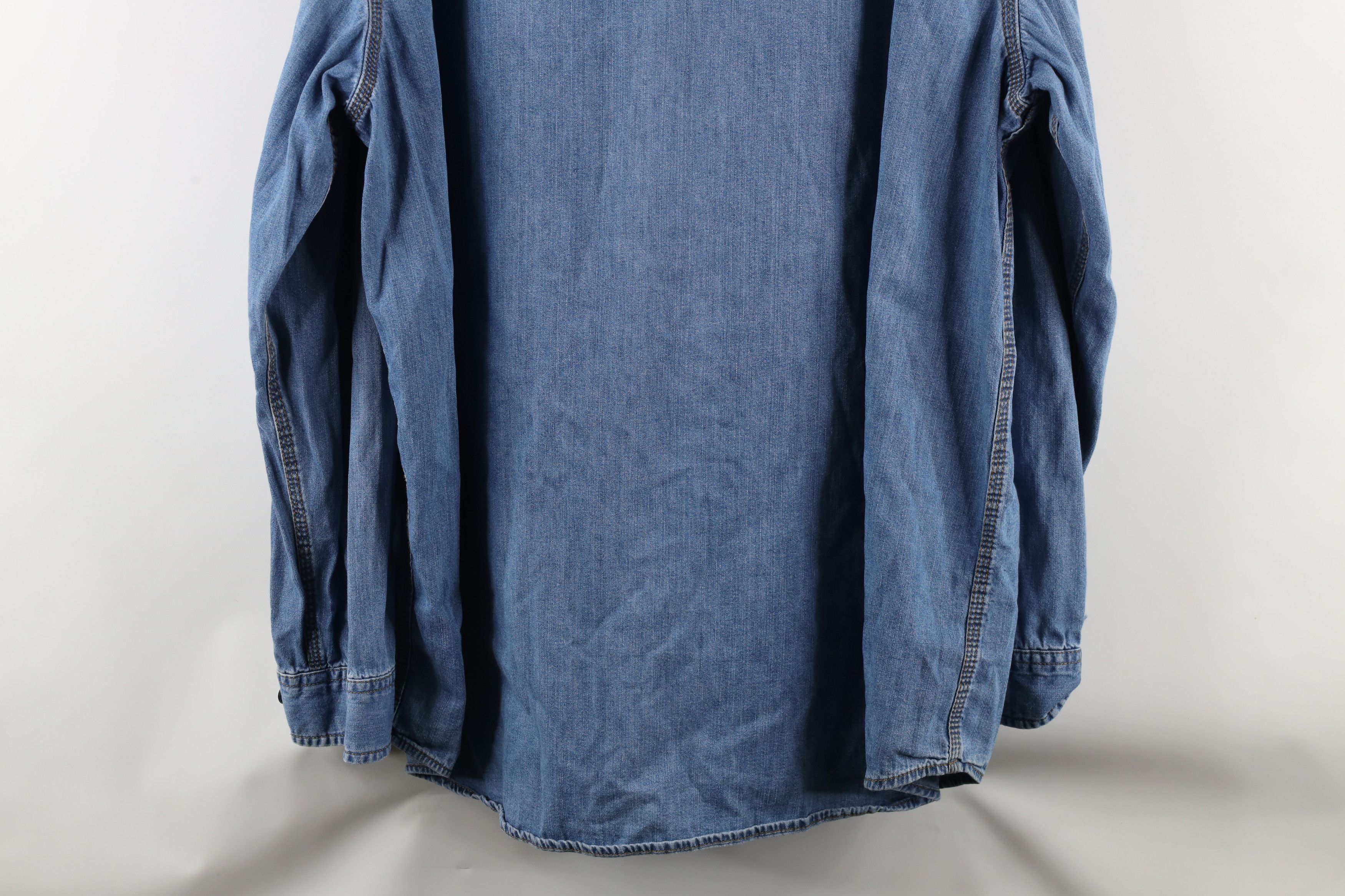 L.L. Bean × Vintage Vintage LL Bean Double Pocket Denim Jean Button Shirt Blue Size US XL / EU 56 / 4 - 14 Thumbnail