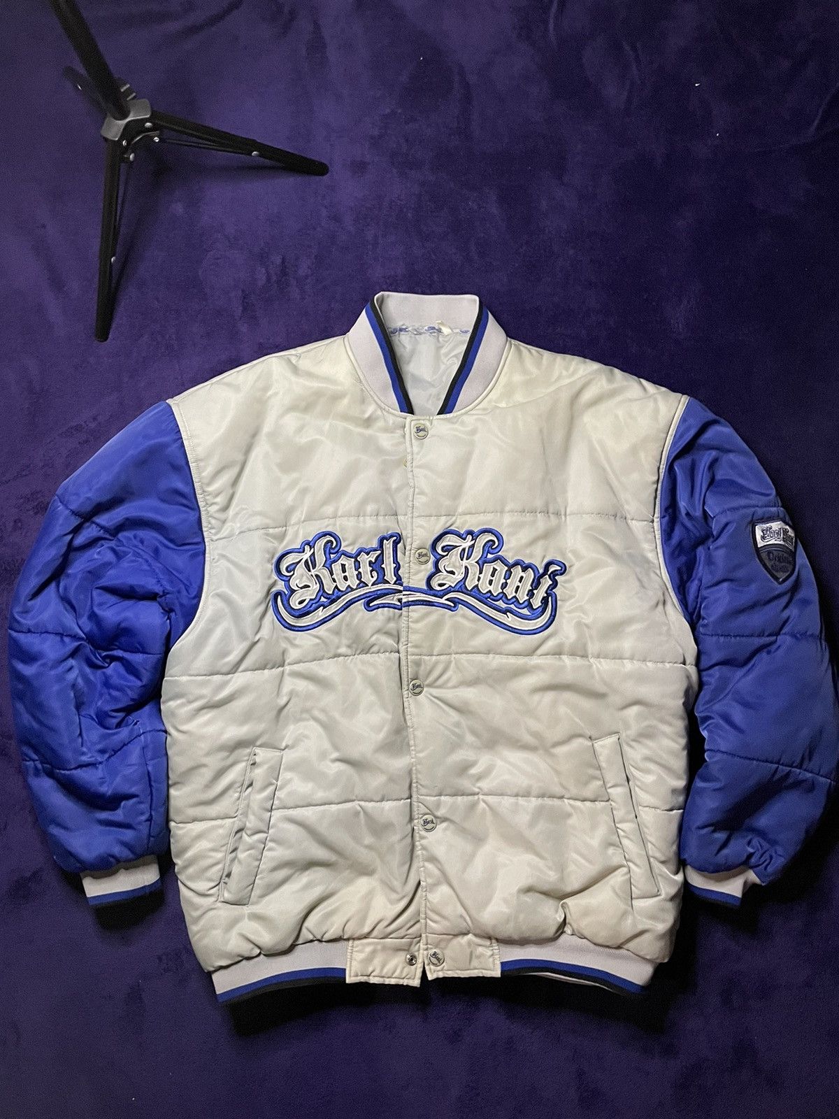 Designer × Karl Kani × Vintage Vintage Karl Kani Inglewood 89 bomber embroidered logo Size US XL / EU 56 / 4 - 1 Thumbnail