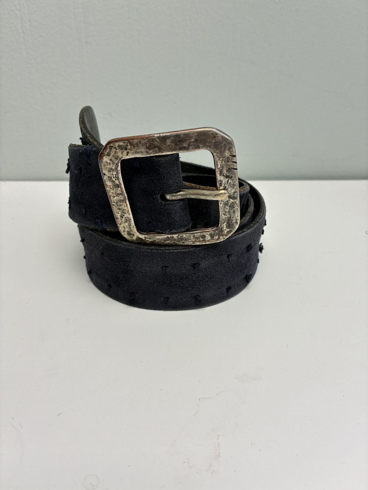 John Varvatos Suede Knotted Belt 34 Size 34 - 3 Thumbnail