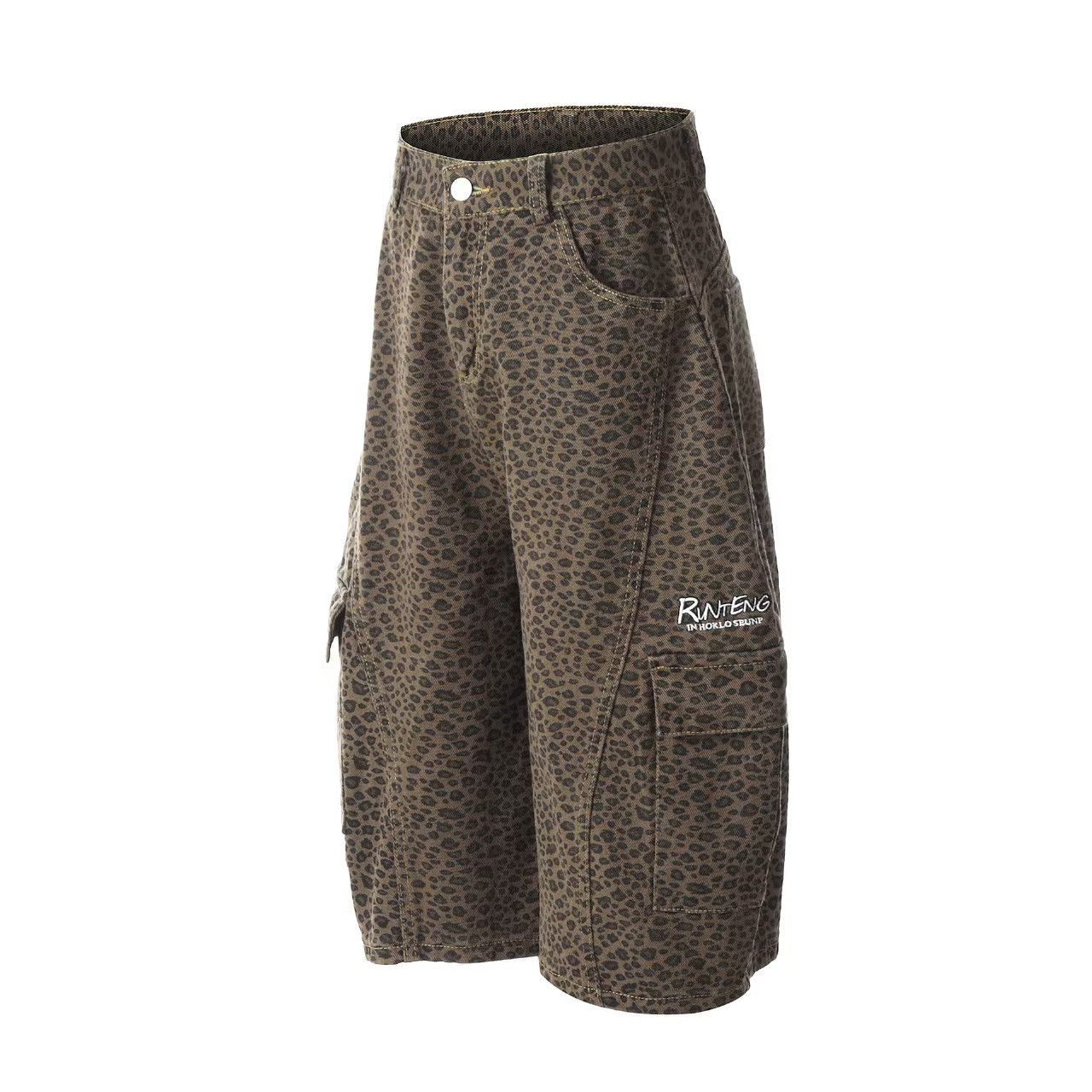 Vintage Vintage Leopard Machete Street Y2K 7/10 Shorts Size US 32 / EU 48 - 2 Thumbnail