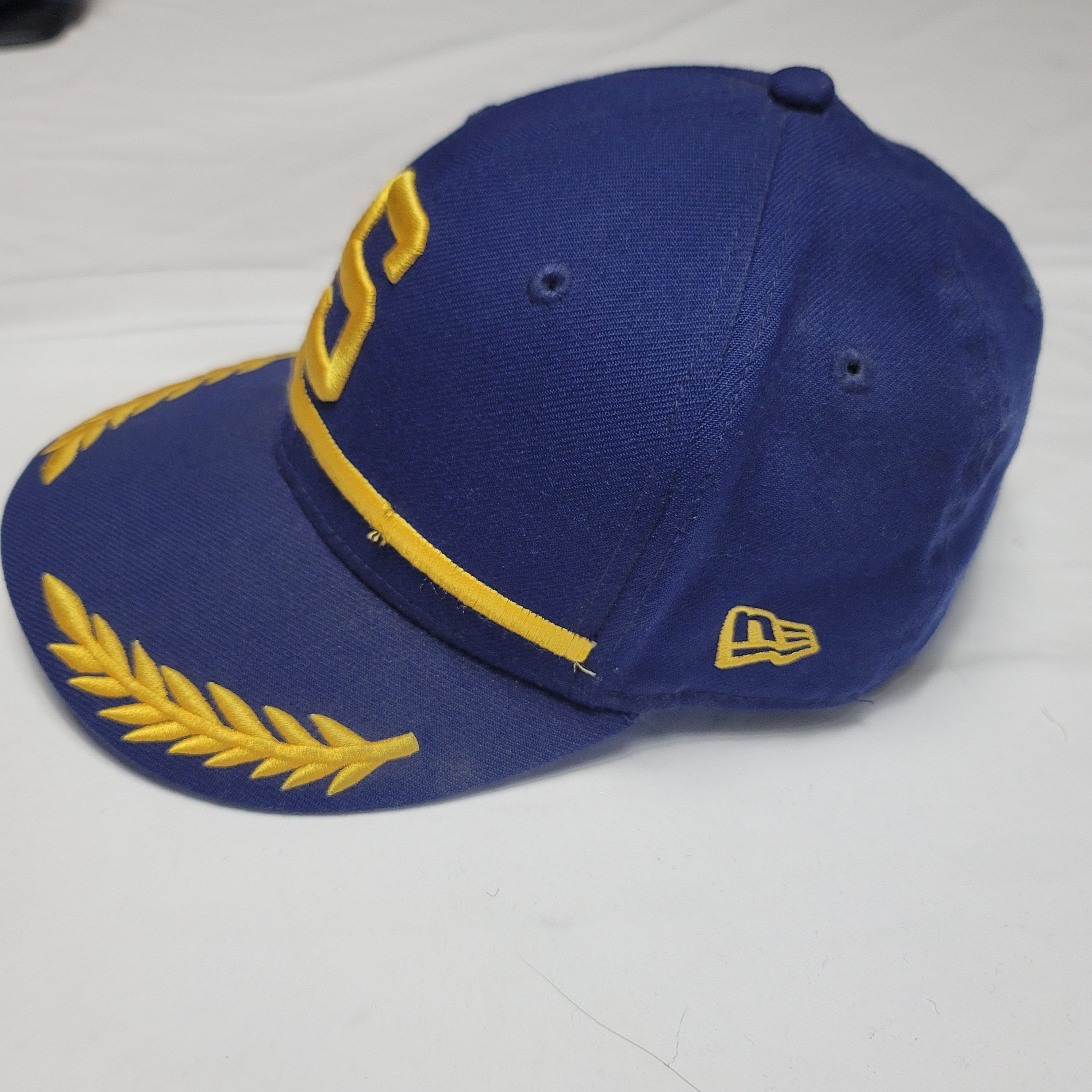 New Era New Era Blue and Yellow Seattle Mariners Cap 7 1/4 (57.7 cm) Size ONE SIZE - 3 Thumbnail