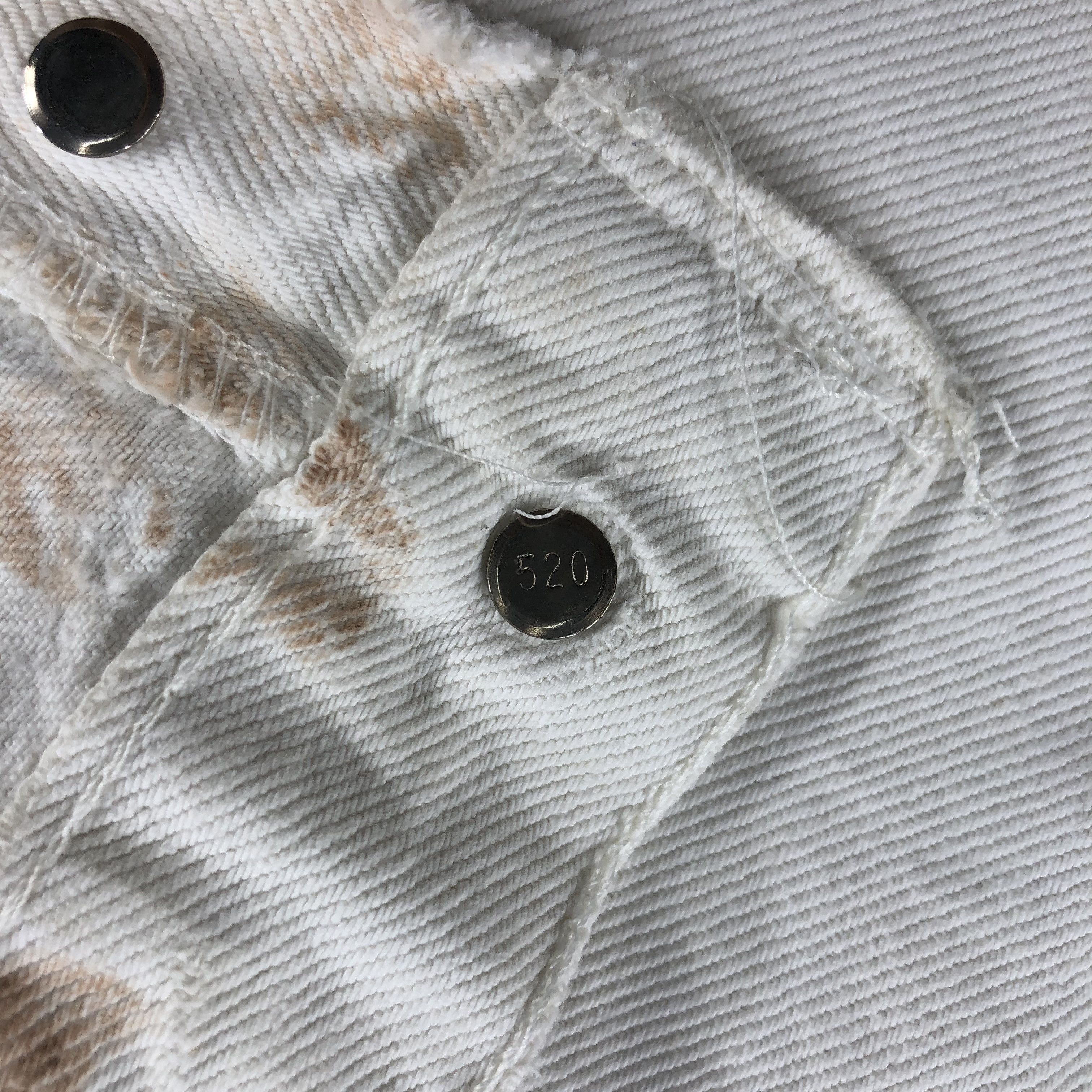 Levi's Vintage 90s White Wash Levis 501 Jeans-JM2638 Size US 33 - 14 Thumbnail
