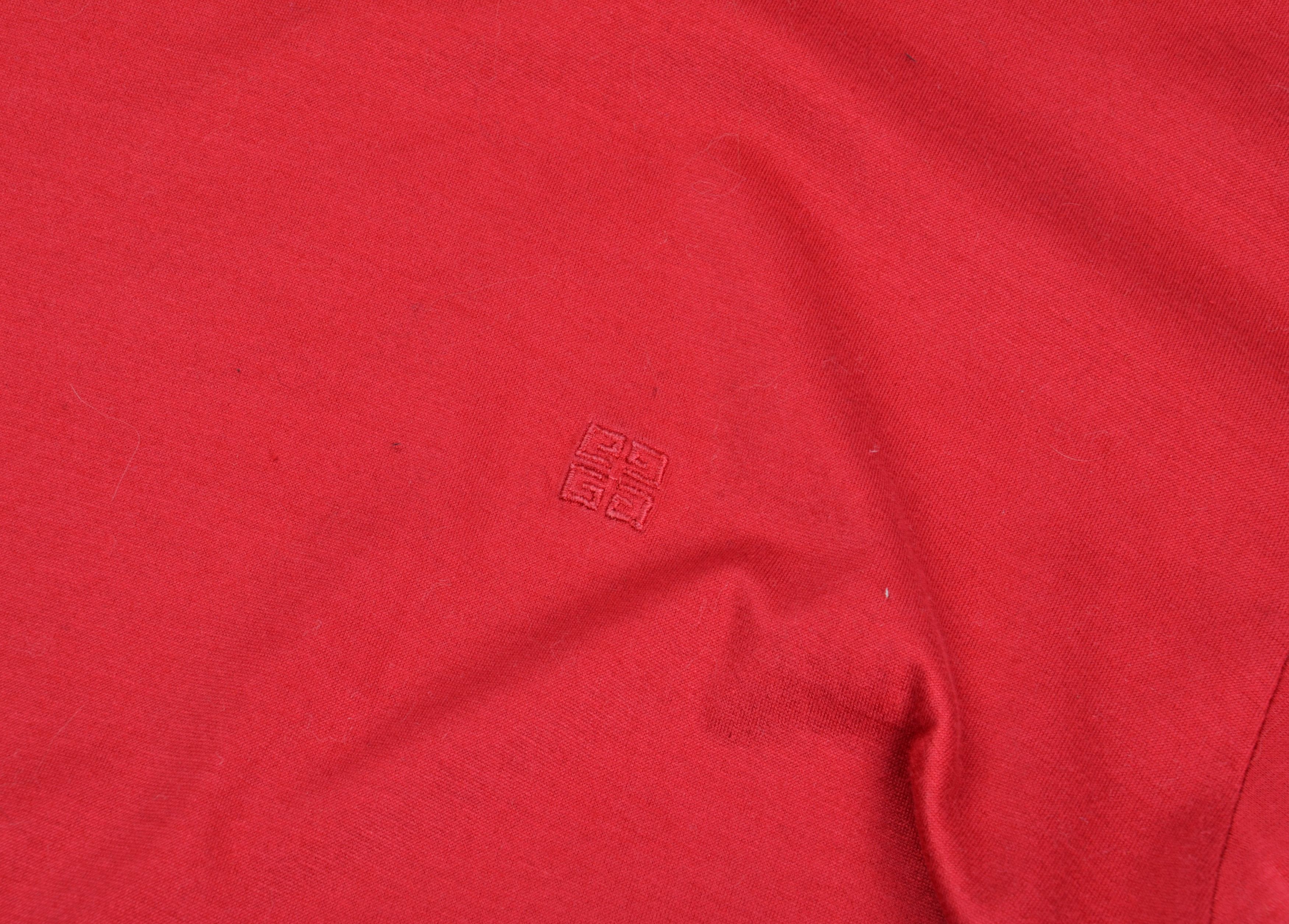 Givenchy Vntg Givenchy Gentleman 80's Red Small Logo Turtleneck Top Size US XL / EU 56 / 4 - 3 Thumbnail