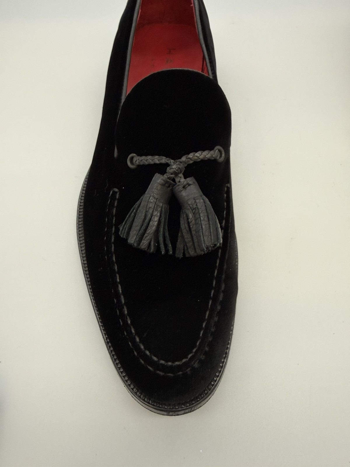 Harrys Of London Harrys of London "Shelley" Black Velvet Tassel Loafers US 11 Size US 11 / EU 44 - 8 Thumbnail