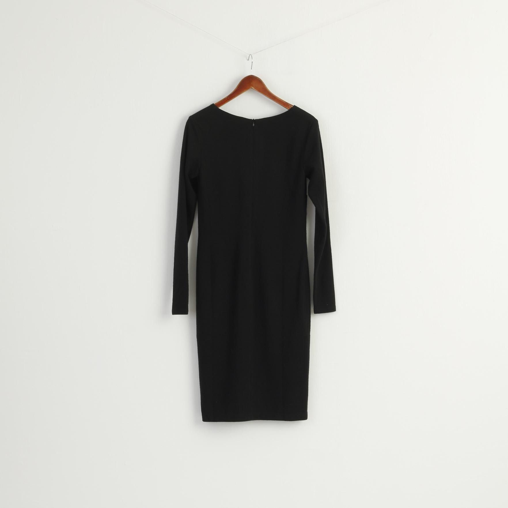 Gant GANT Women L (M) Dress Black Acrylic Wool 7591 Size L / US 10 / IT 46 - 7 Thumbnail