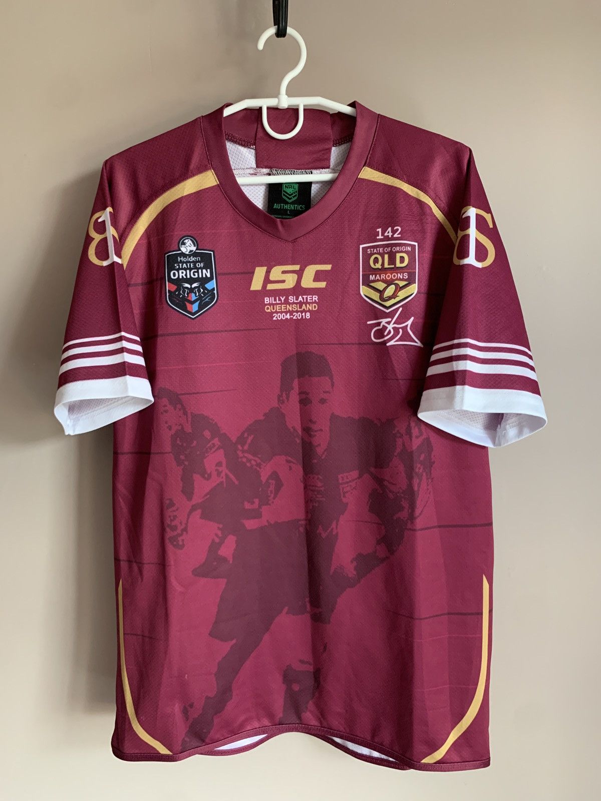 Other Queensland State of Origin Rugby League Shirt NRL Jersey ISC Size US L / EU 52-54 / 3 - 1 Thumbnail