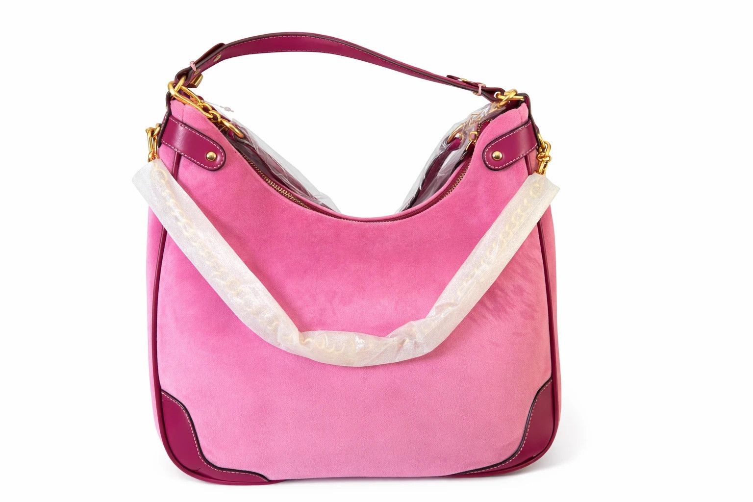 Juicy Couture Juicy Couture twig narrative large hobo pink velour bnwt Size ONE SIZE - 2 Thumbnail