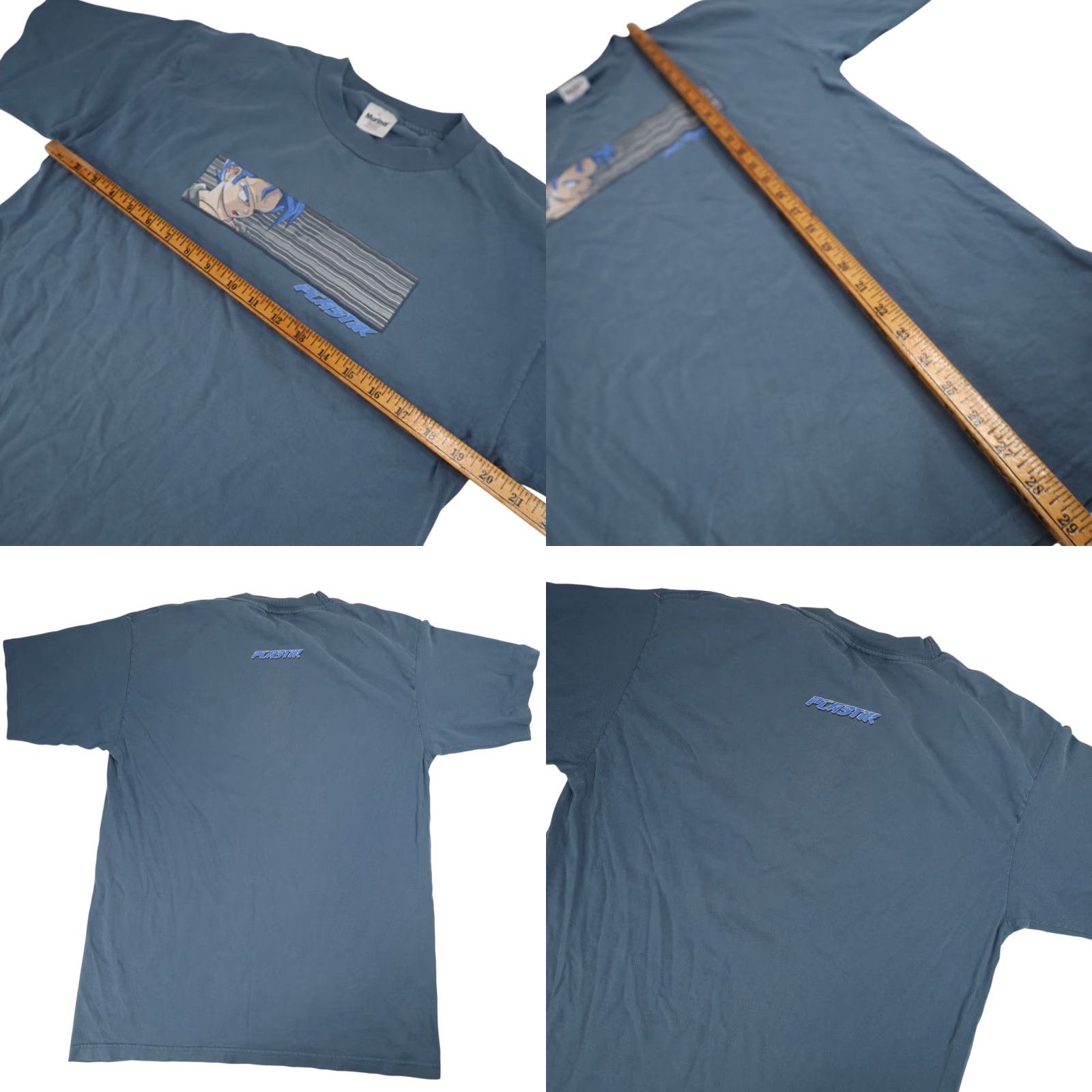 Logo 7 VINTAGE Plastik Anime Bogo Box Logo Graphic T Shirt Shirt Mens XL Blue 90s Anime Bogo Box Logo Graphic T Shirt Size US L / EU 52-54 / 3 - 8 Thumbnail