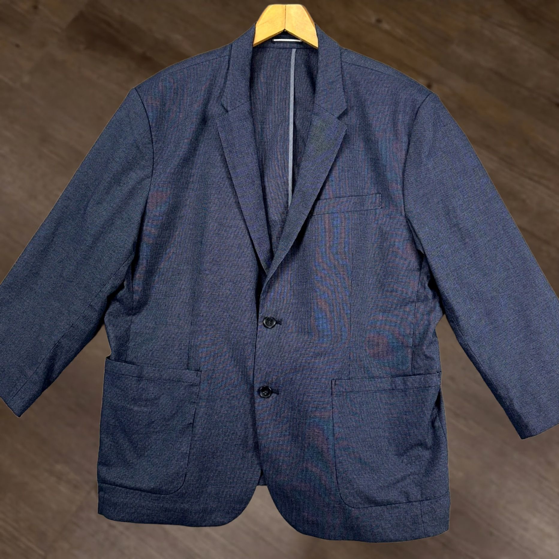 Old Navy Old Navy Women Blazer Shirt Sport Coat 2XL Navy Blue Stretch Pocket Long Sleeve Ladies Blazer Womens Size XXL / US 16-18 / IT 52-54 - 1 Thumbnail