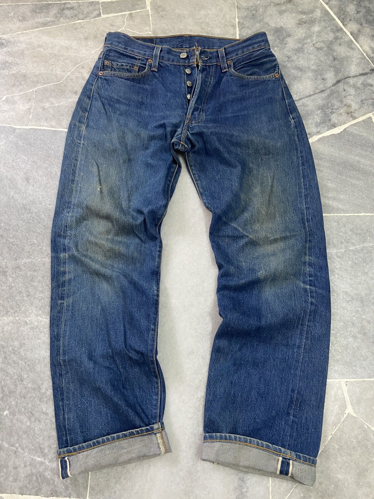 Levi's Vintage 70s Levis 501 Big E Selvedge jeans Size US 30 / EU 46 - 1 Thumbnail