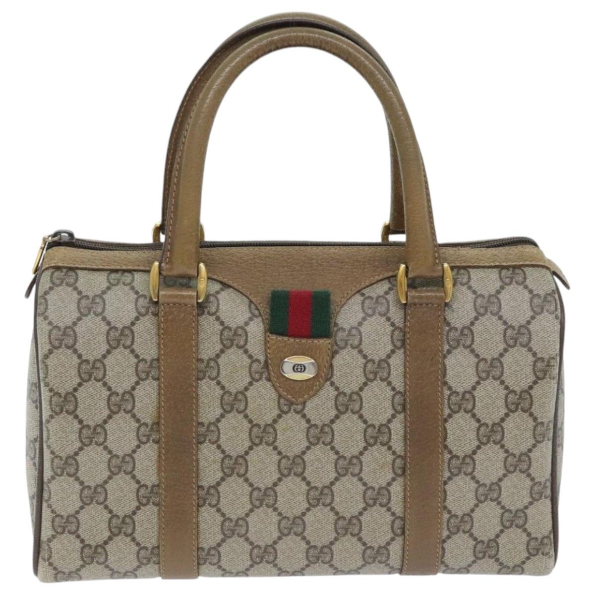 Gucci Gg Canvas Beige Canvas Handbag (Pre-Owned) Size ONE SIZE - 1 Thumbnail
