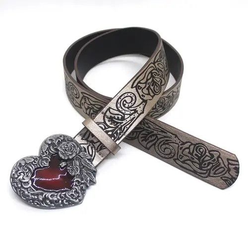 Japanese Brand × Vintage Retro Embossed Love Belt Size ONE SIZE - 3 Thumbnail