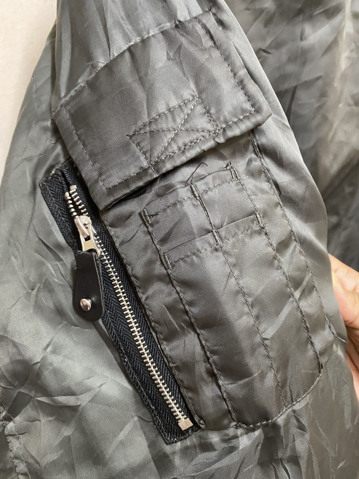 The Unbranded Brand Pro Act Bomber Jaket Black Colour Zipper Size US M / EU 48-50 / 2 - 3 Thumbnail