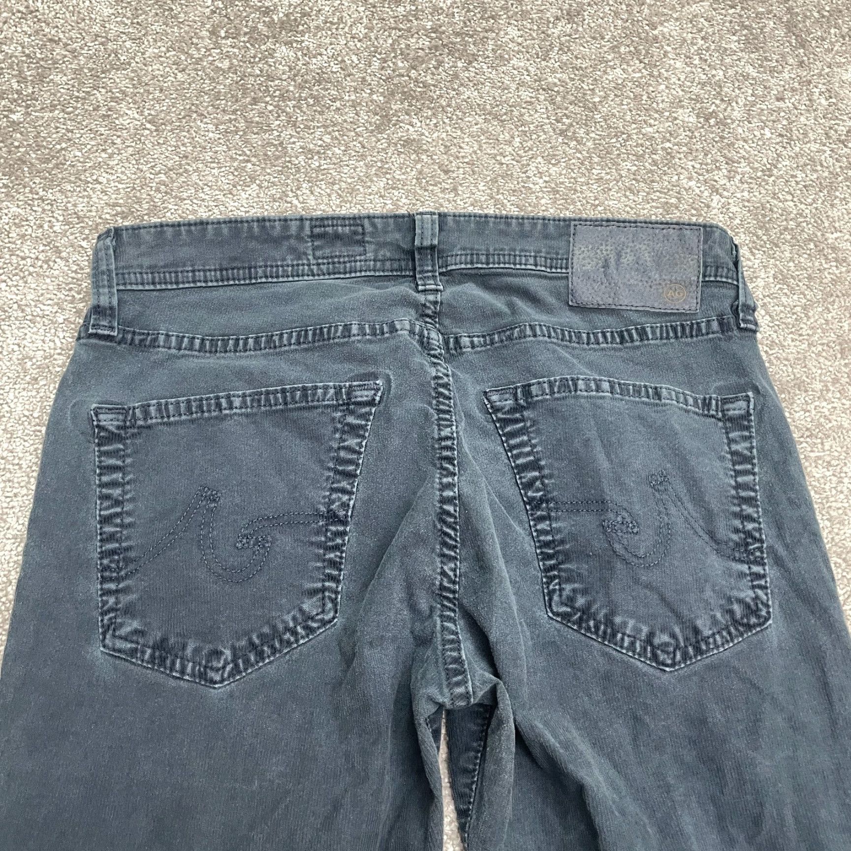 AG Adriano Goldschmied Slim Straight Jeans Mens 30 Blue Denim Classic