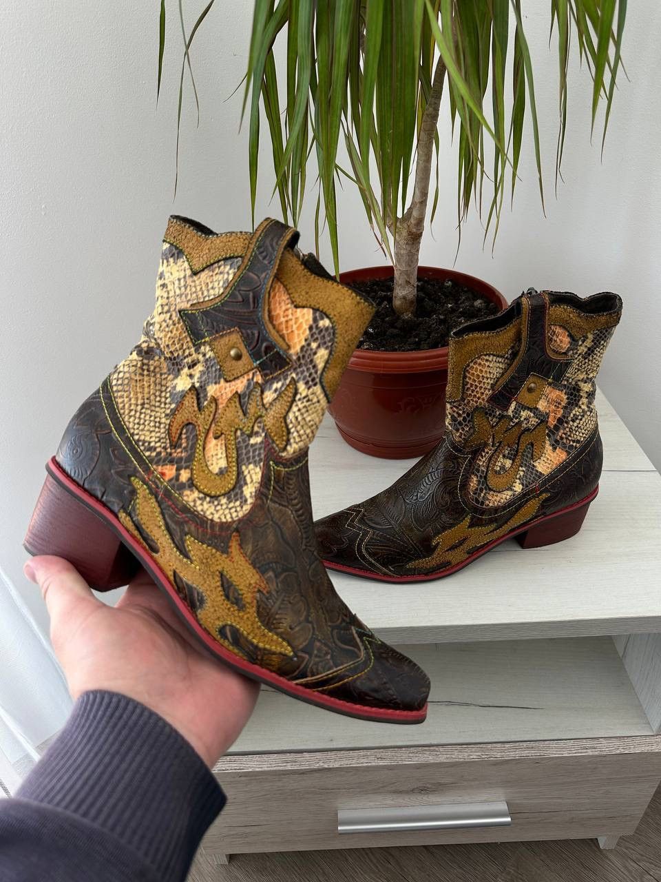 Japanese Brand × Vintage Vintage Japanese Laura Vita Cowboy Boots Size US 9 / IT 39 - 2 Thumbnail