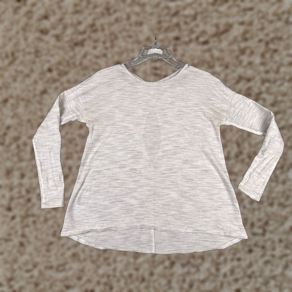 Lululemon Lululemon Shirt Women 8 Gray Heather Back Into It Long Sleeve READ W3BIOS Size M / US 6-8 / IT 42-44 - 1 Thumbnail