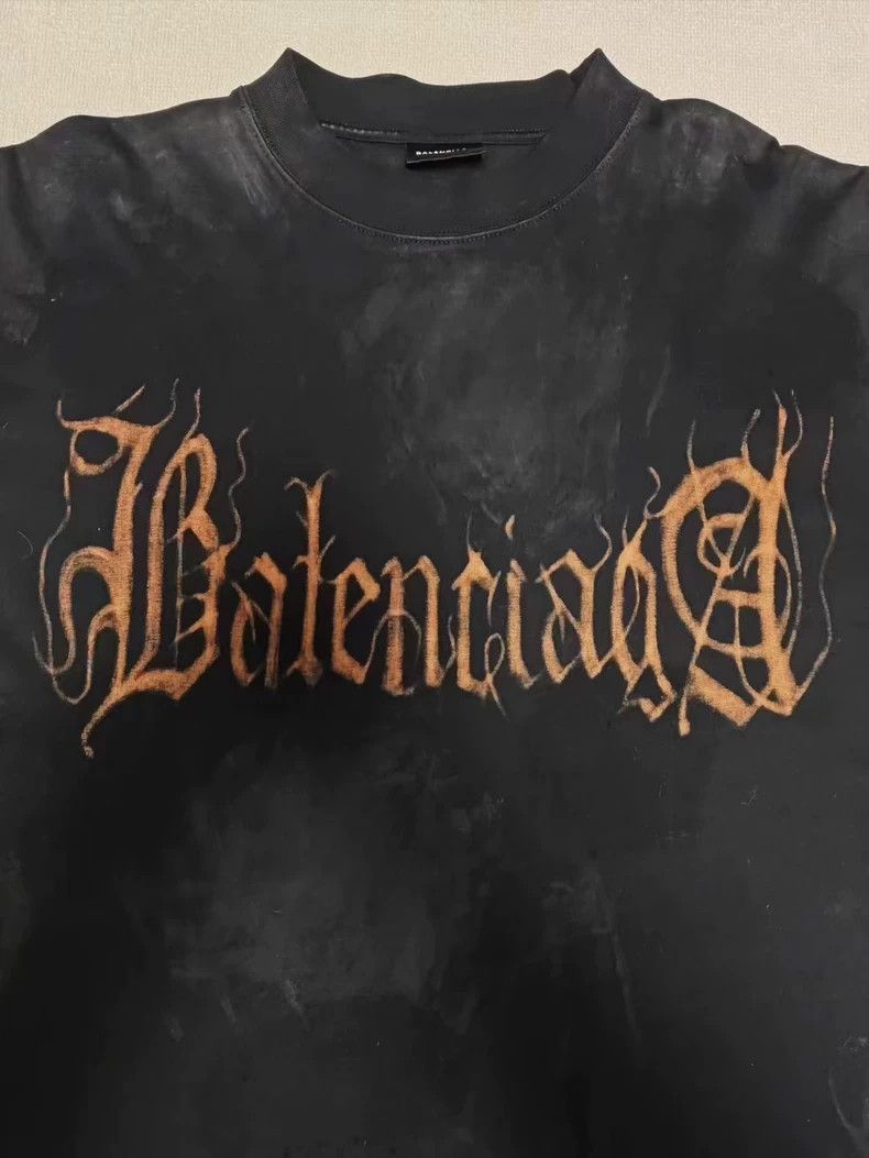 Balenciaga Balenciaga 23fw loose mud dyed Sanskrit distressed long sle Size US S / EU 44-46 / 1 - 4 Thumbnail