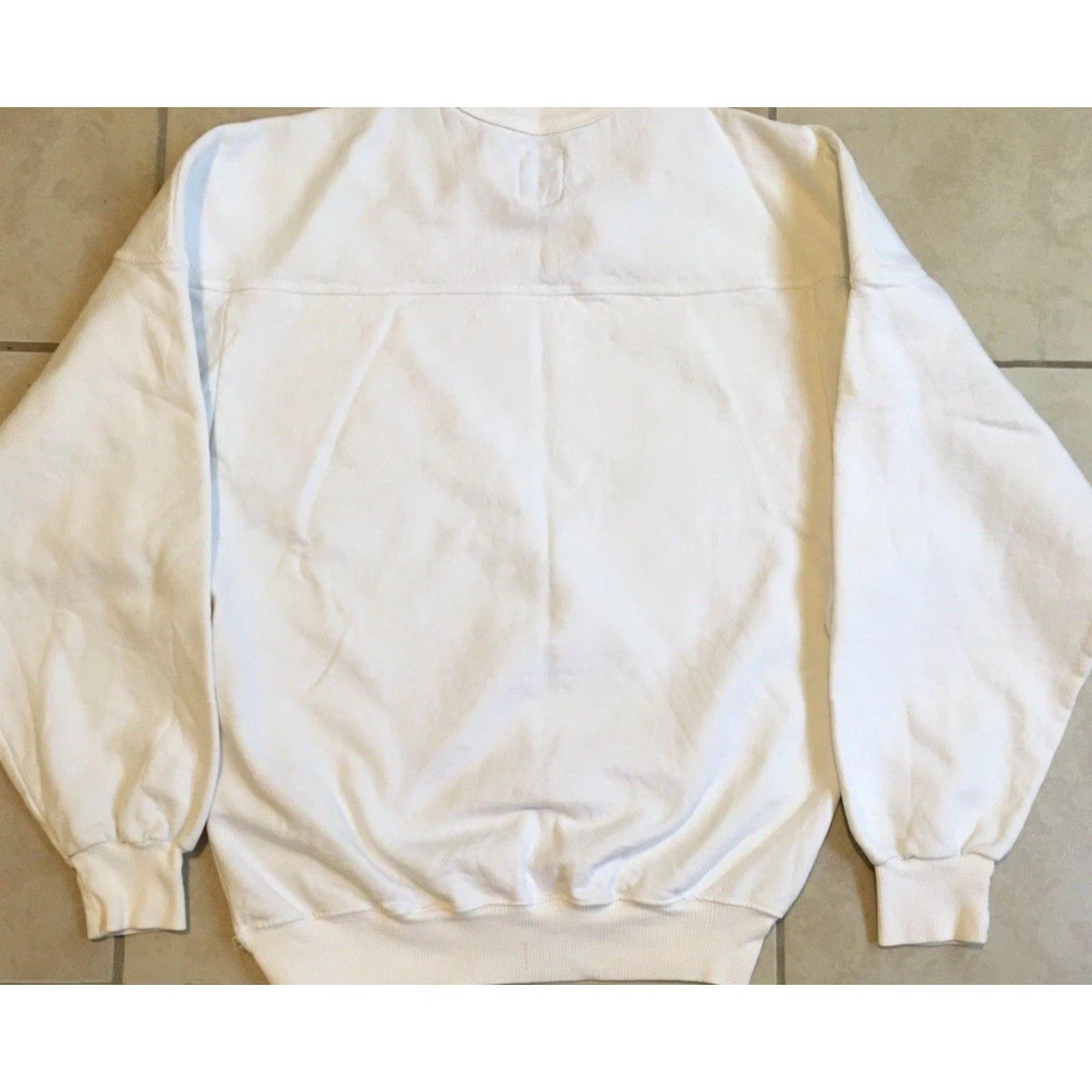 Guess VINTAGE GUESS Hoodie Mens S White 80s Grunge Hip Hop Designer USA Faded Sweatshirt Spirit Spellout Size US S / EU 44-46 / 1 - 7 Thumbnail