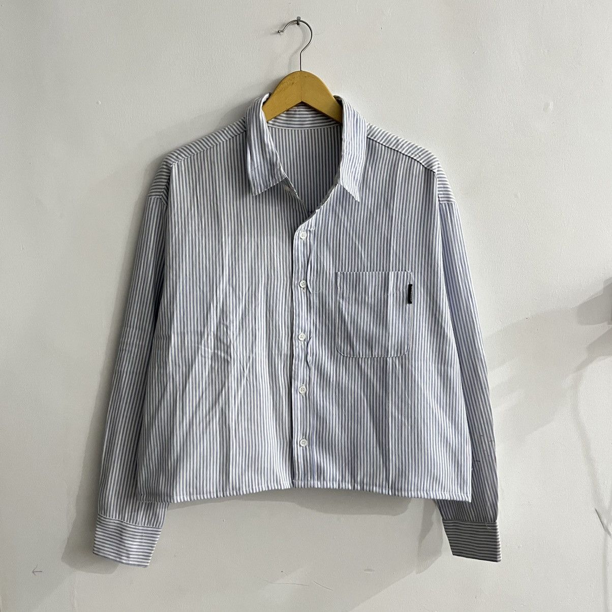 Issey Miyake Mercibeaucop - Striped Boxy Fit Ls Button Up Size US L / EU 52-54 / 3 - 1 Thumbnail