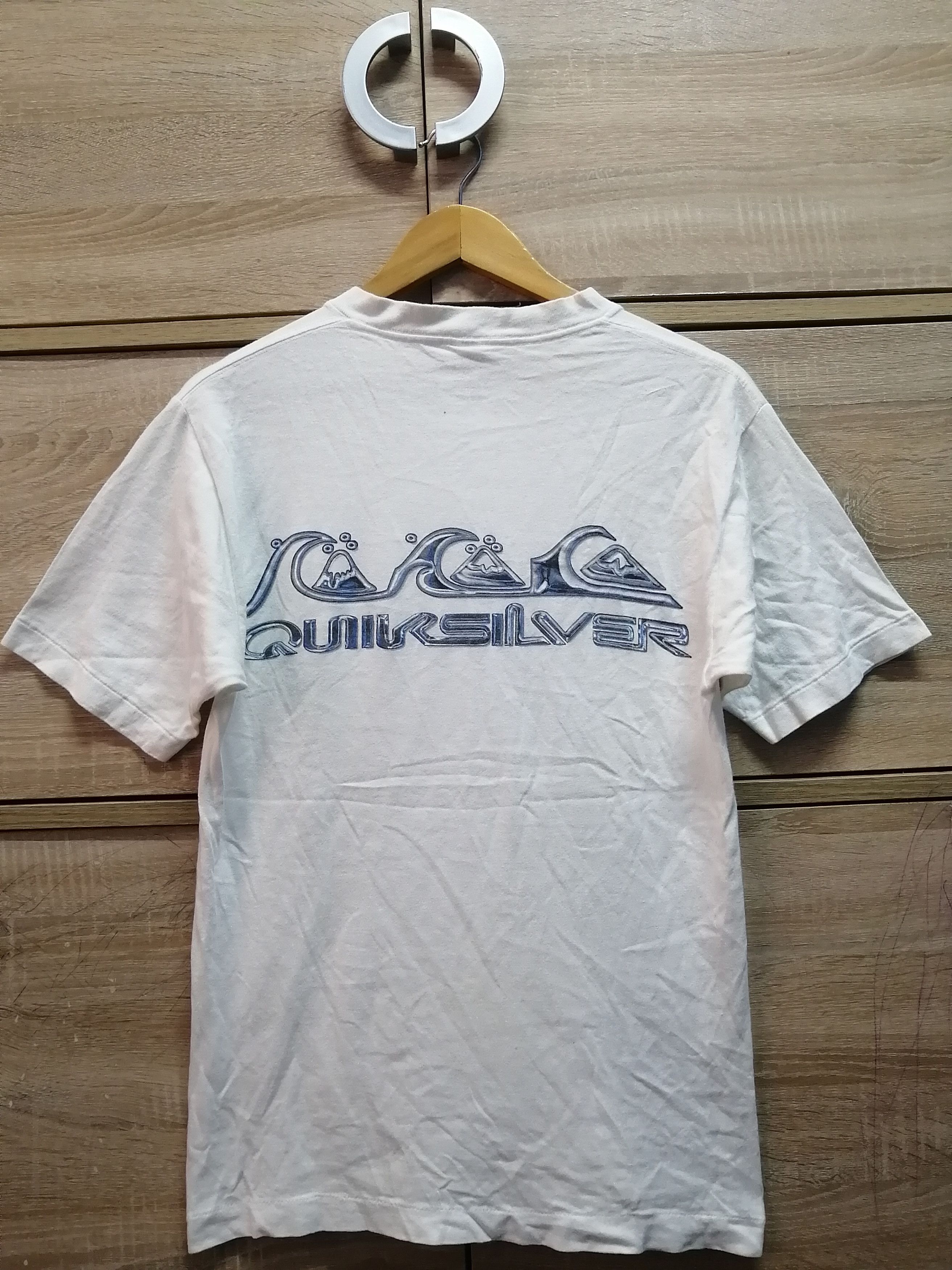 Vintage Thrashed Sun Faded quiksilver Shirt Distressed Grunge Band Size US S / EU 44-46 / 1 - 1 Thumbnail