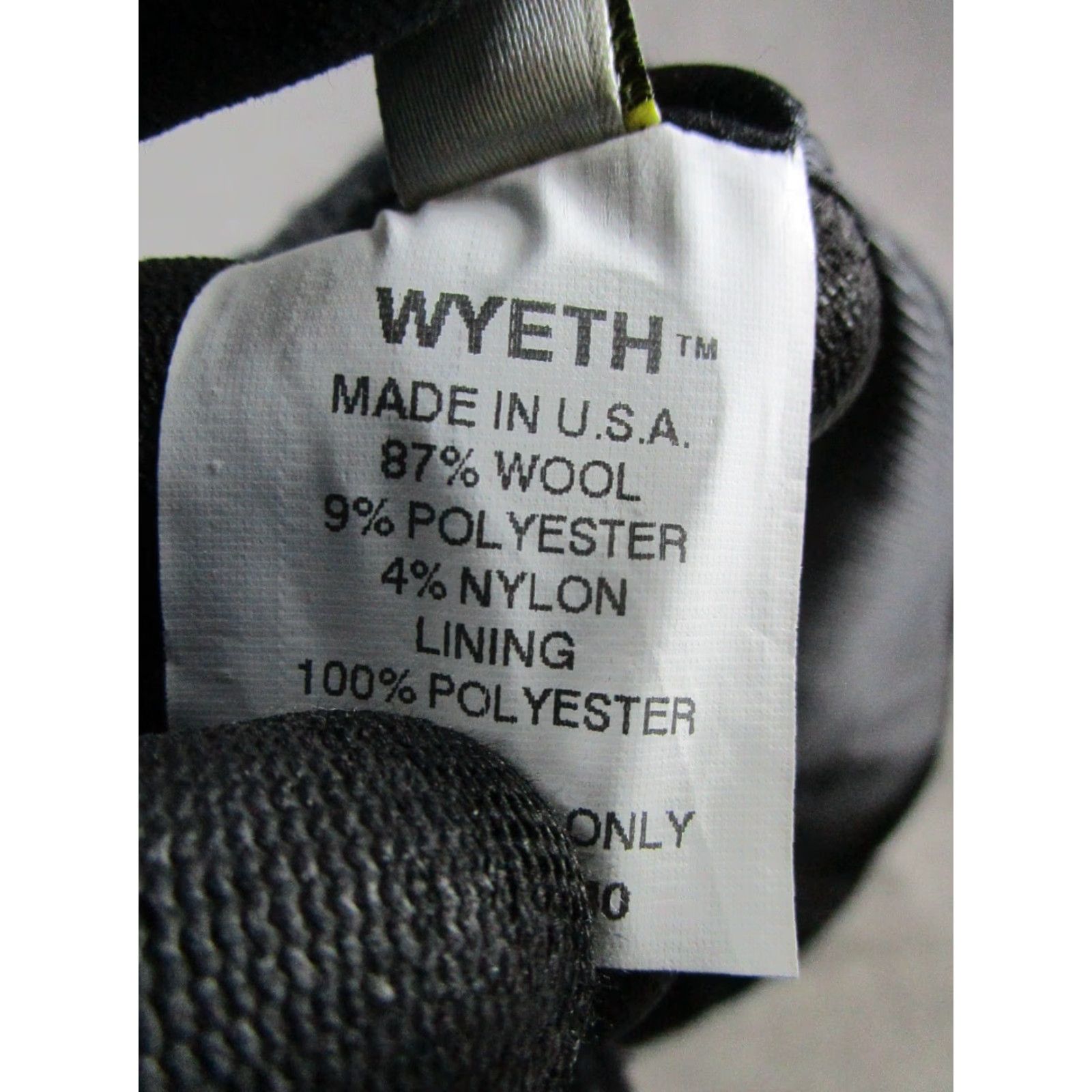 Vintage Wyeth Pea Coat Womens Medium Black Wool Knit Coat Womens M Black Wyeth Pea Coat Regular Wool Size M / US 6-8 / IT 42-44 - 5 Thumbnail