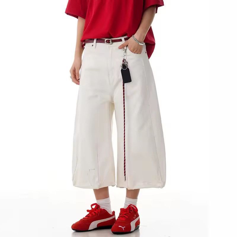 Other Streetwear Casual Straight Wide Leg High Street Shorts Size US 31 - 2 Thumbnail