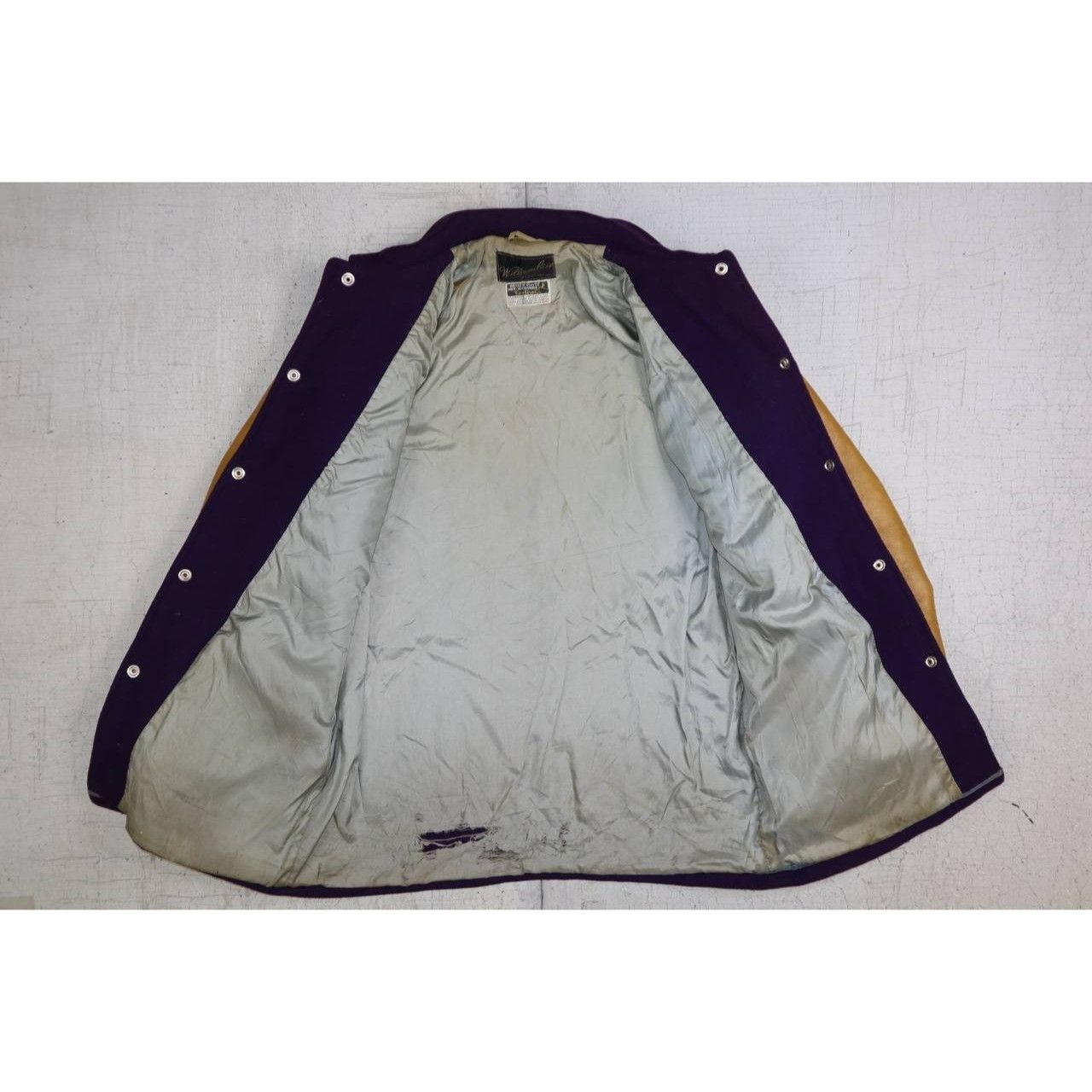 Vintage Vintage 70s William Loop Varsity Leather Jacket Sz 38 Size US M / EU 48-50 / 2 - 4 Thumbnail
