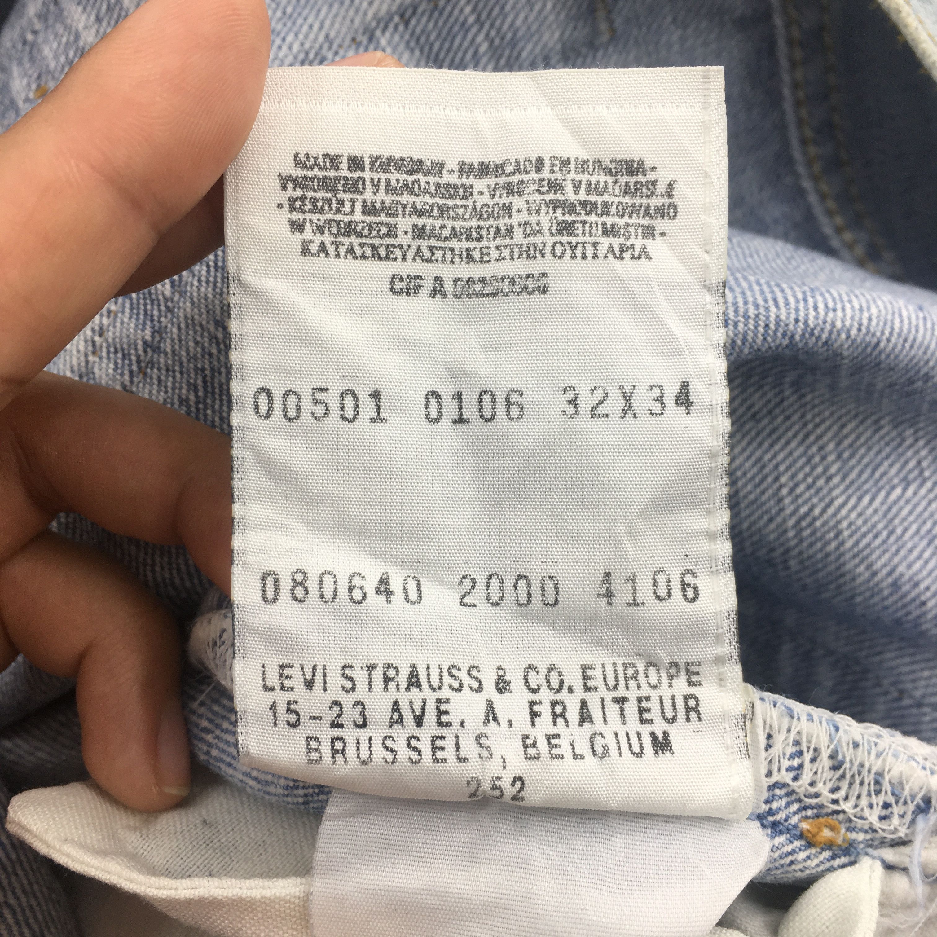 Levi's Size 30x30 Vintage 90s Levi's 501 Faded Blue Jeans S856 Size US 30 / EU 46 - 15 Thumbnail